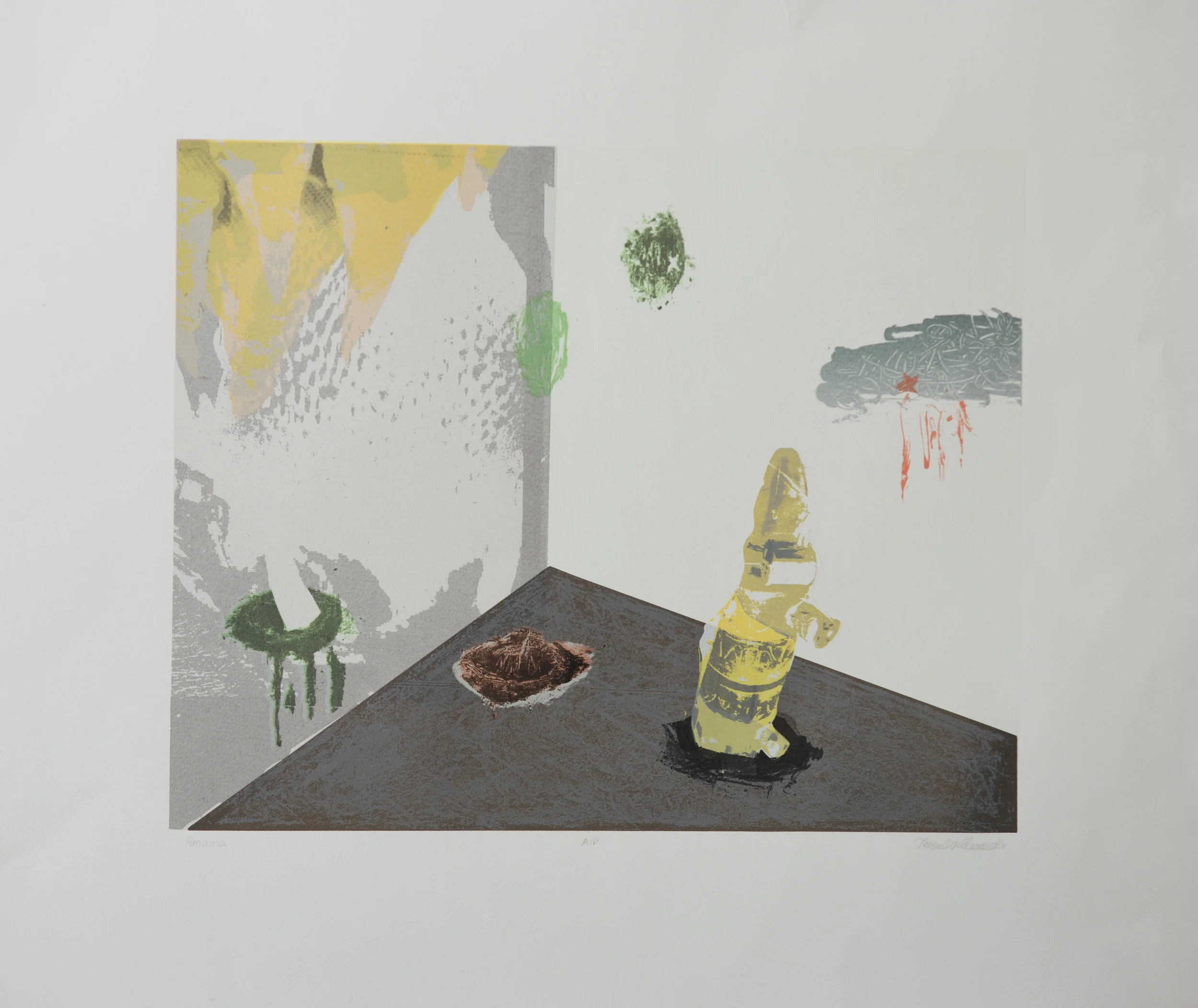 Here's one of my silkscreen images from this past year. Many harmful, carcinogenic chemicals were used in the process of creating this image.