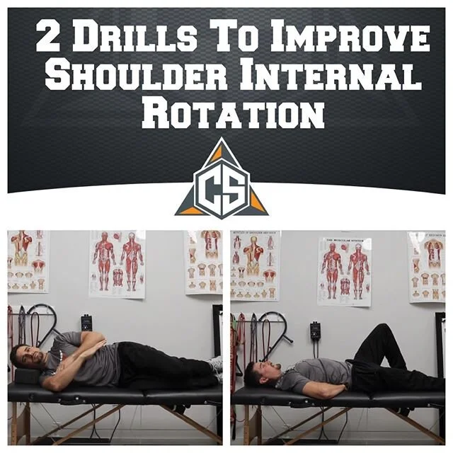 🔥Improving Shoulder Internal Rotation with Active Contractions in End Ranges🔥
.
A commonly restricted range of motion in the body is Internal Rotation in the shoulders. This is especially true if you&rsquo;ve ever been an overhead throwing athlete.