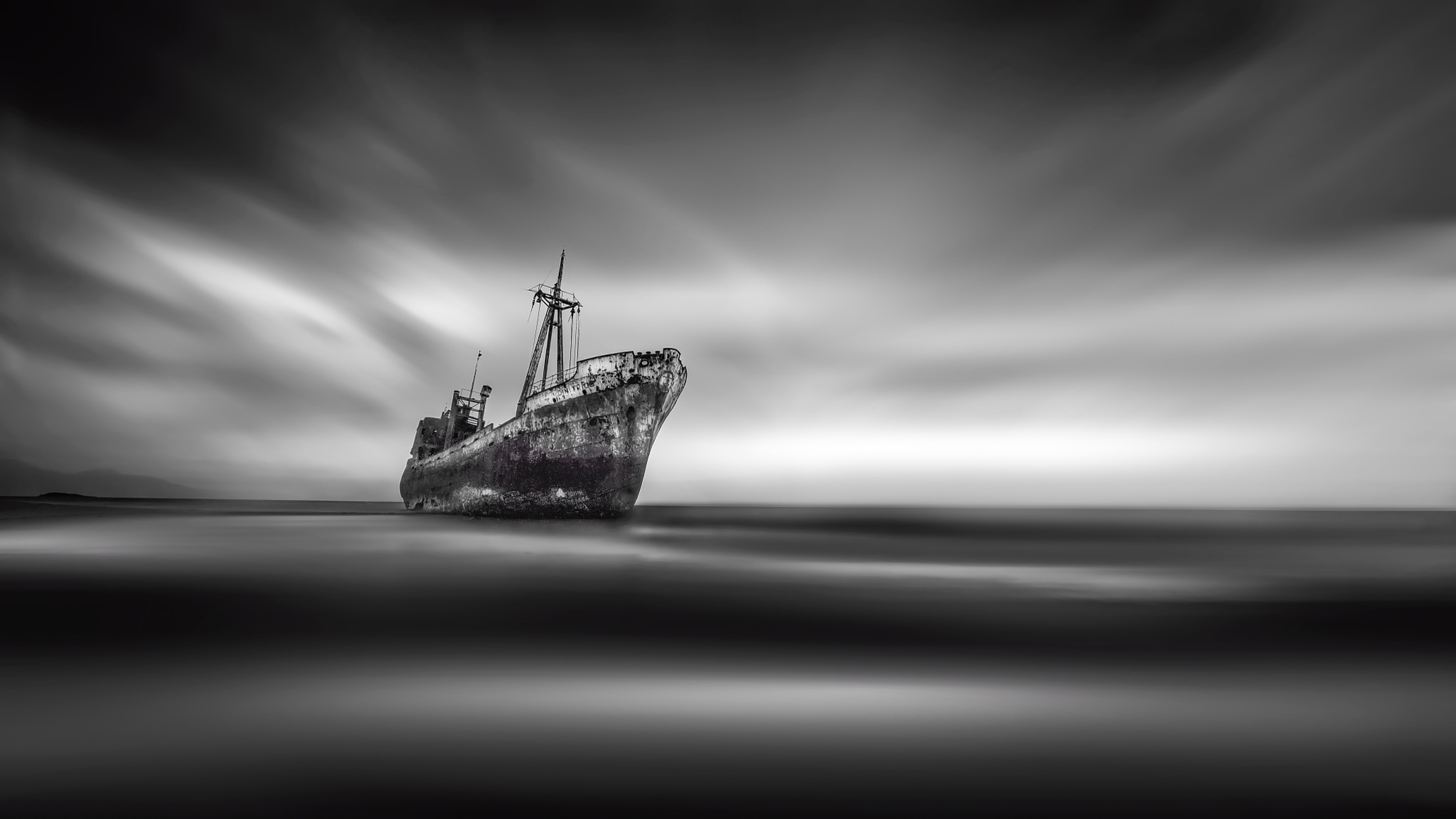 Shipwreck in Gythion , Greece