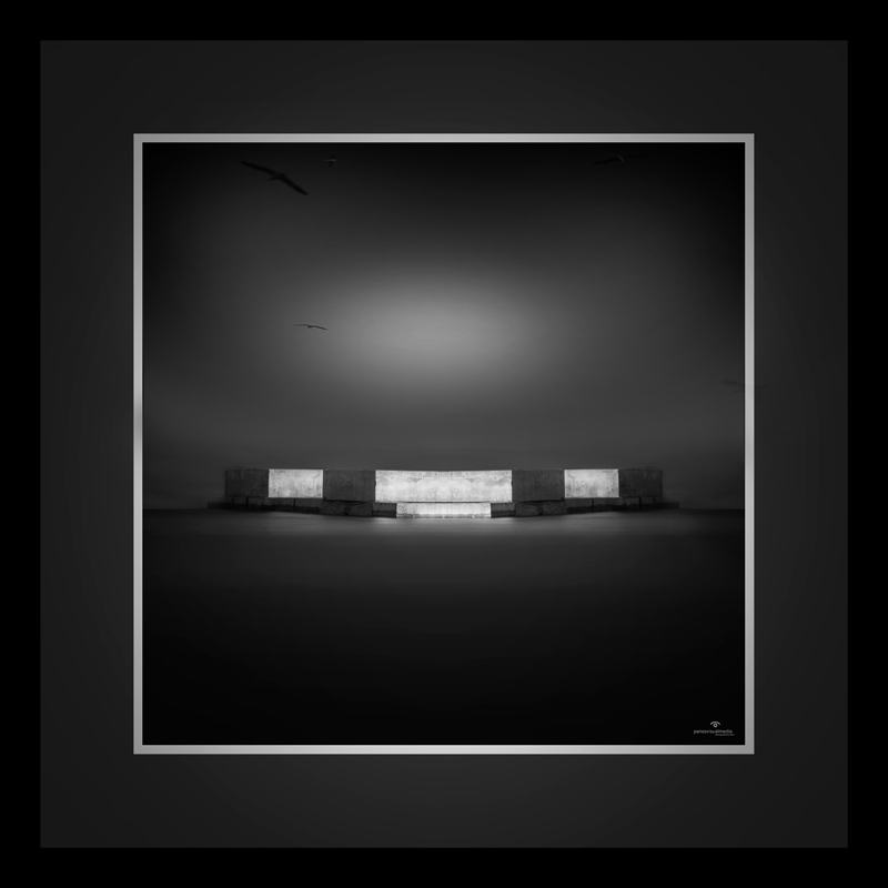 "Living image " concept of a peer , near Gythion , Greece