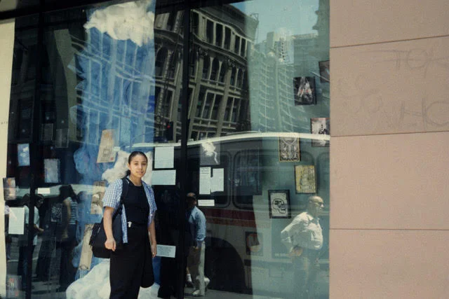 Areli a student from Angeles Plaza College Preparatory HS, worked on the "OZONE" workshop and exhibits. As one of our earliest workshop sites, Angelus Plaza has been connected to artworxLA programming for 25-years.
