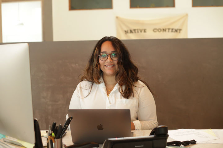 Blanca | Native Content With support from Mayor Eric Garcetti's Evolve Entertainment Fund , Blanca received an 8-week internship with production company Native Content. She worked alongside Native Content Executive Producer and artworx LA Board member, Ned Brown, learning the logistics of producing major advertising campaigns for print, online media, and television.