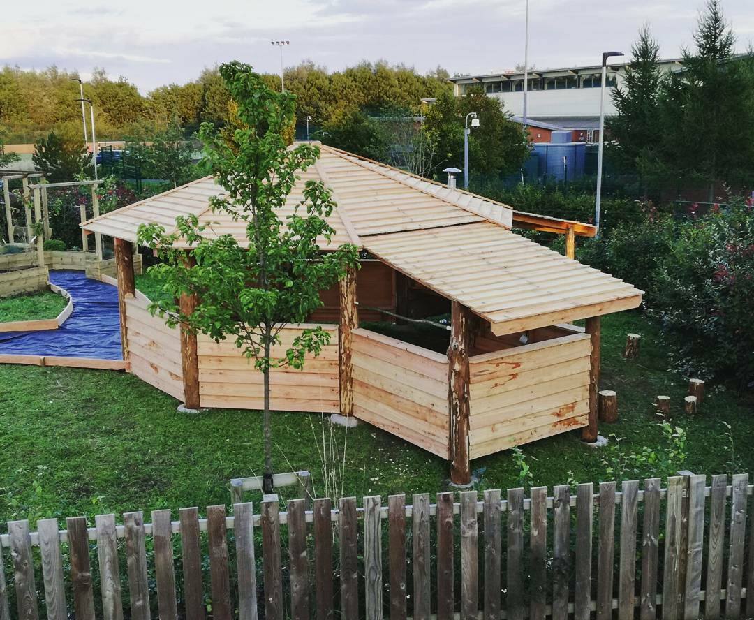 Exterior of Octagonal Outdoor Classroom
