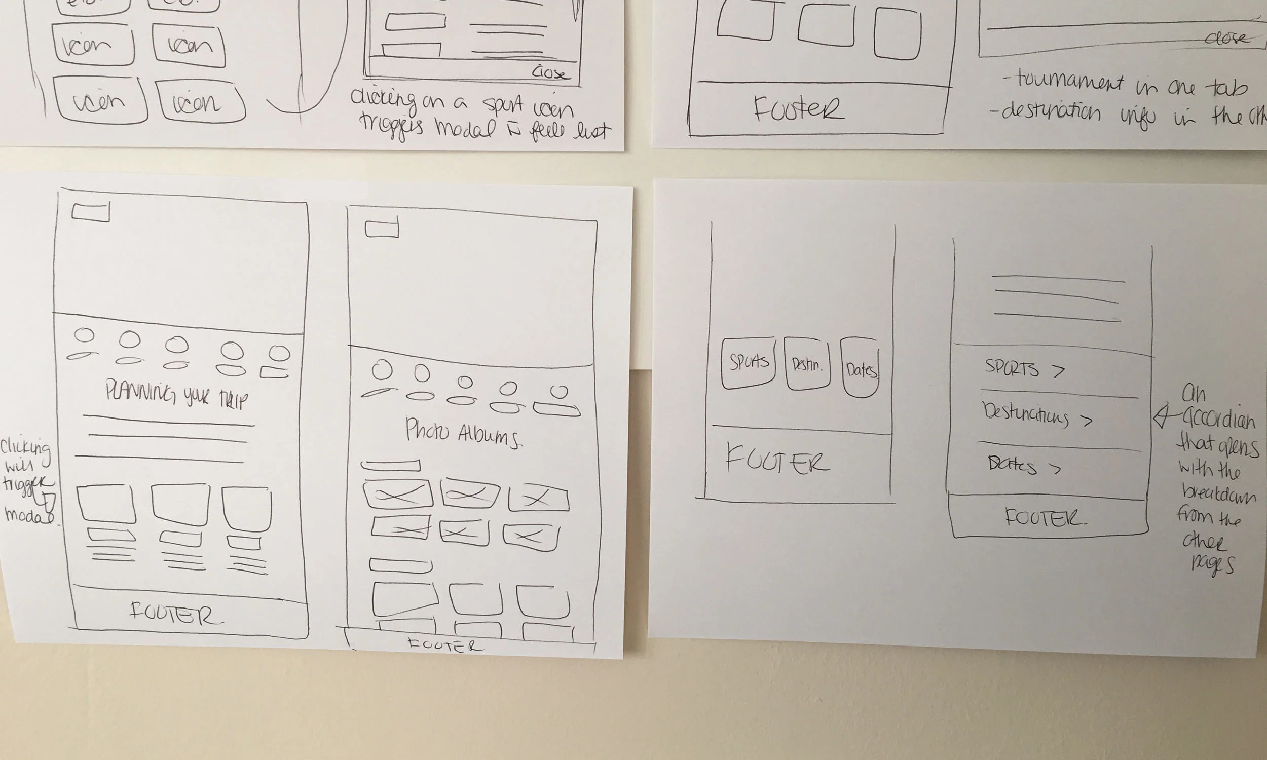  With the new wireframes completed, I ran more tests to see if the updates make the navigation easier.   It was a success! Pulling out the navigation, and simplifying the amount of drilling in required on each page to find information made it a much 