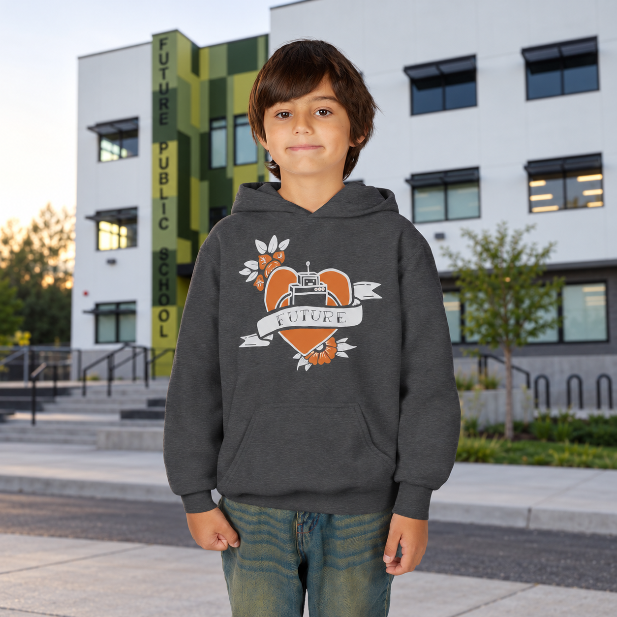 Person 1 Front kids hoodie dark gray-school-bg.png