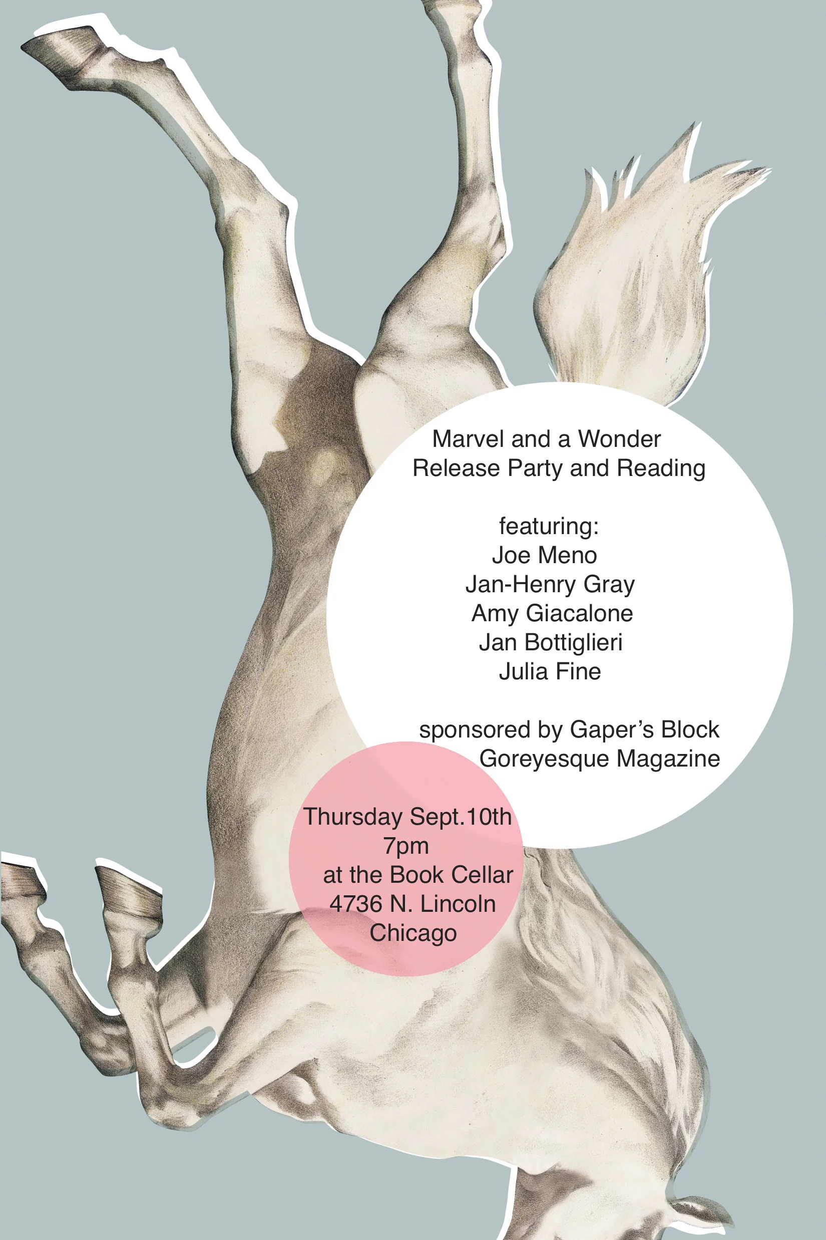 Goreyesque Hosts Release Event for Joe Meno's 'Marvel and a Wonder'