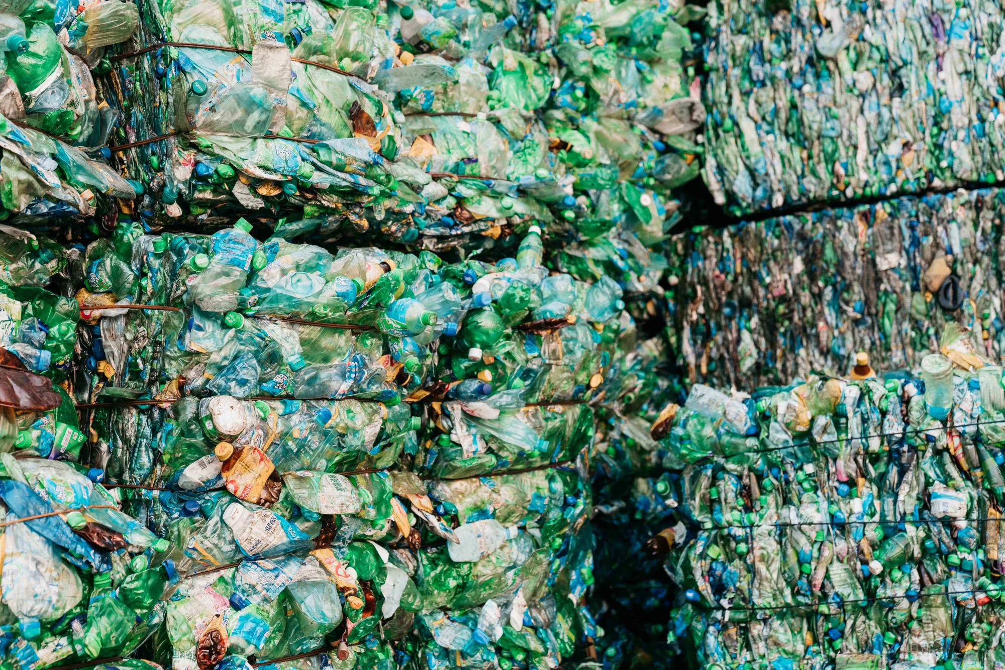 Plastic bottles used to make the ReGreen Windshell
