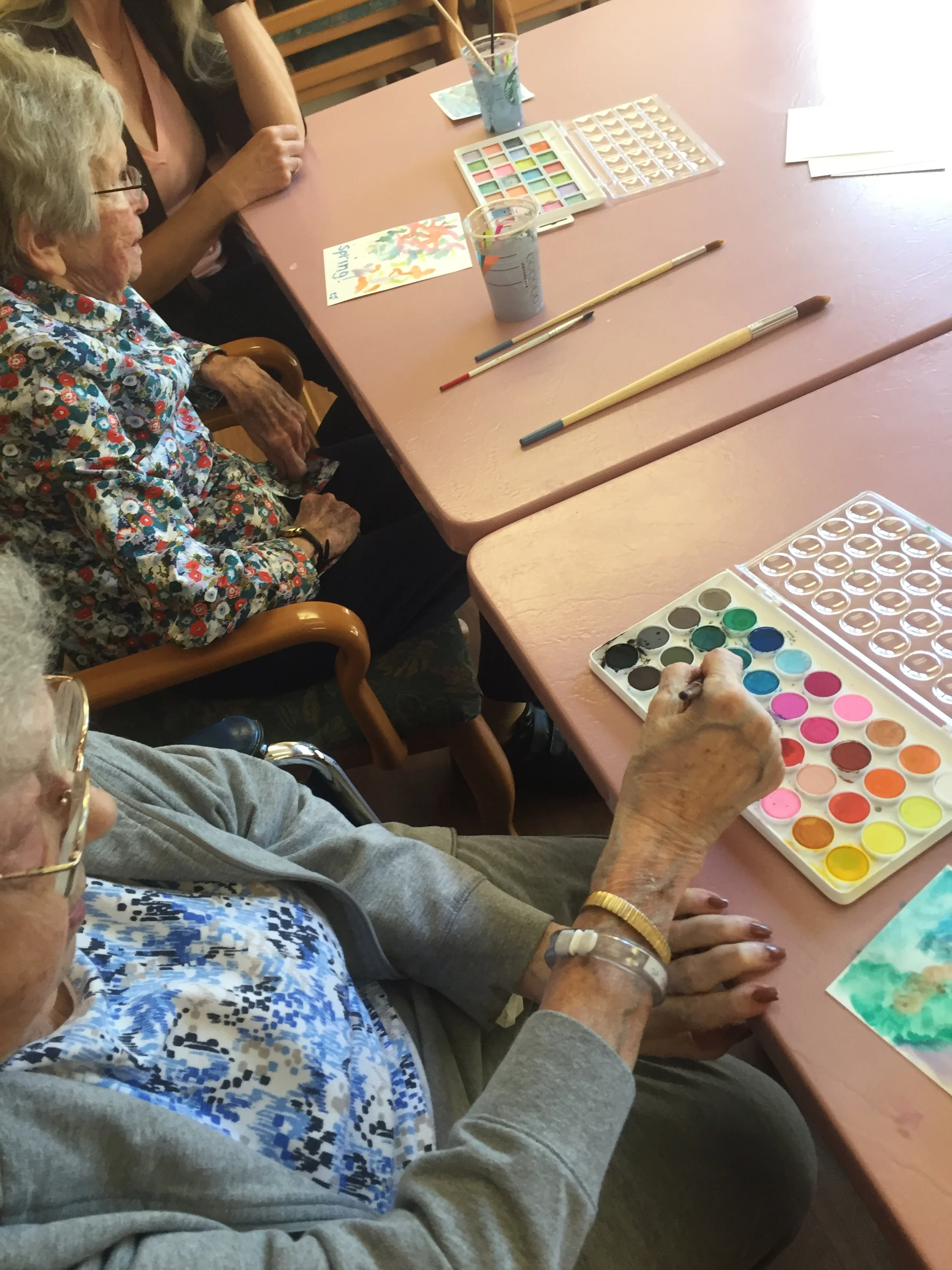  Connie J. had a special visit with her daughter, so they created projects together&nbsp; 