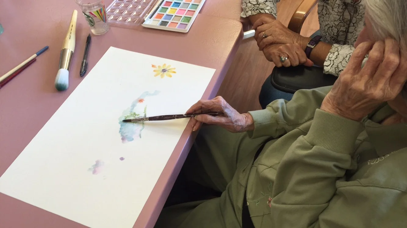  Connie Riel also had a special visit with her daughter, who helped her remember special memories 