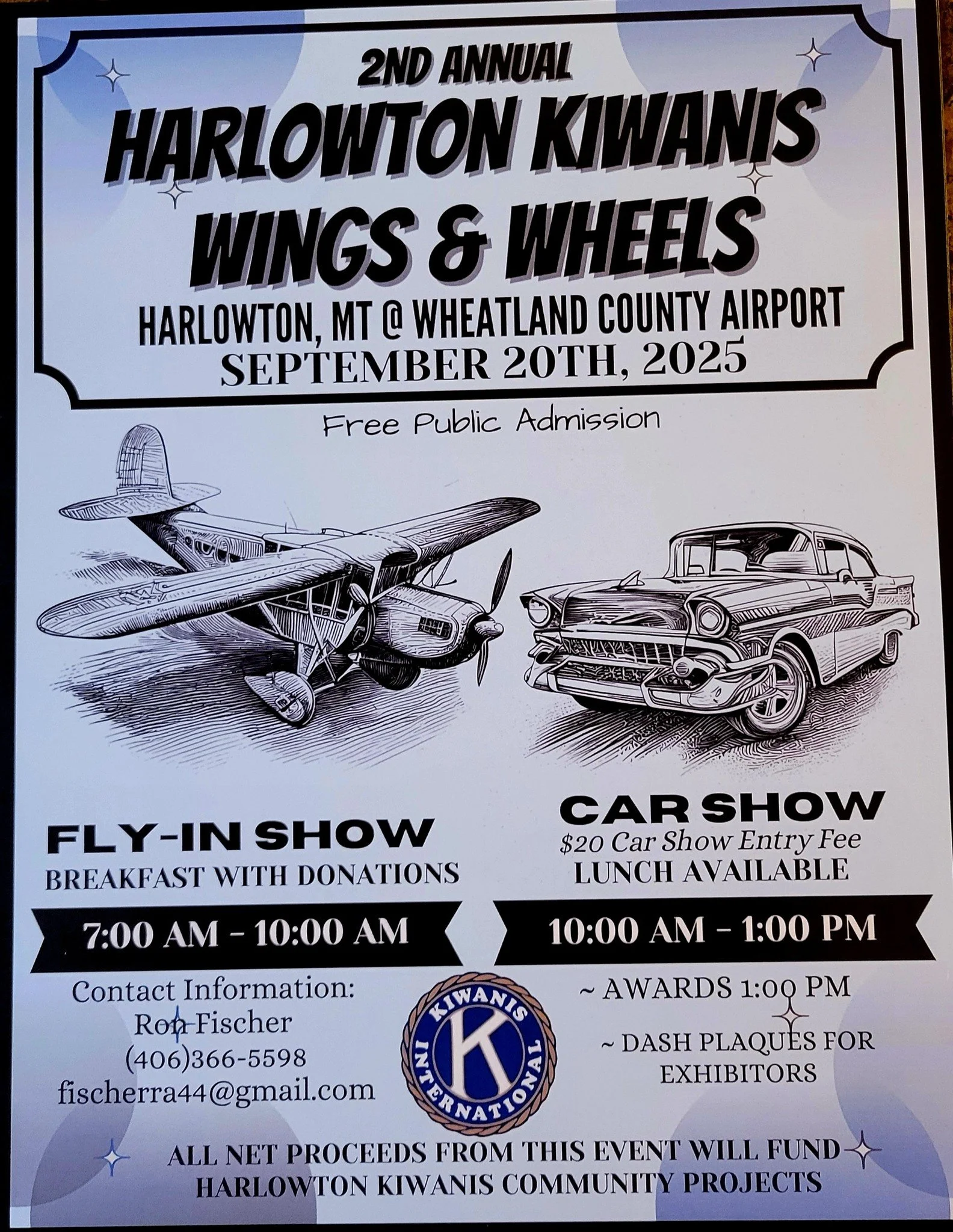 Harlowton Kiwanis 2nd Annual Wings & Wheels
