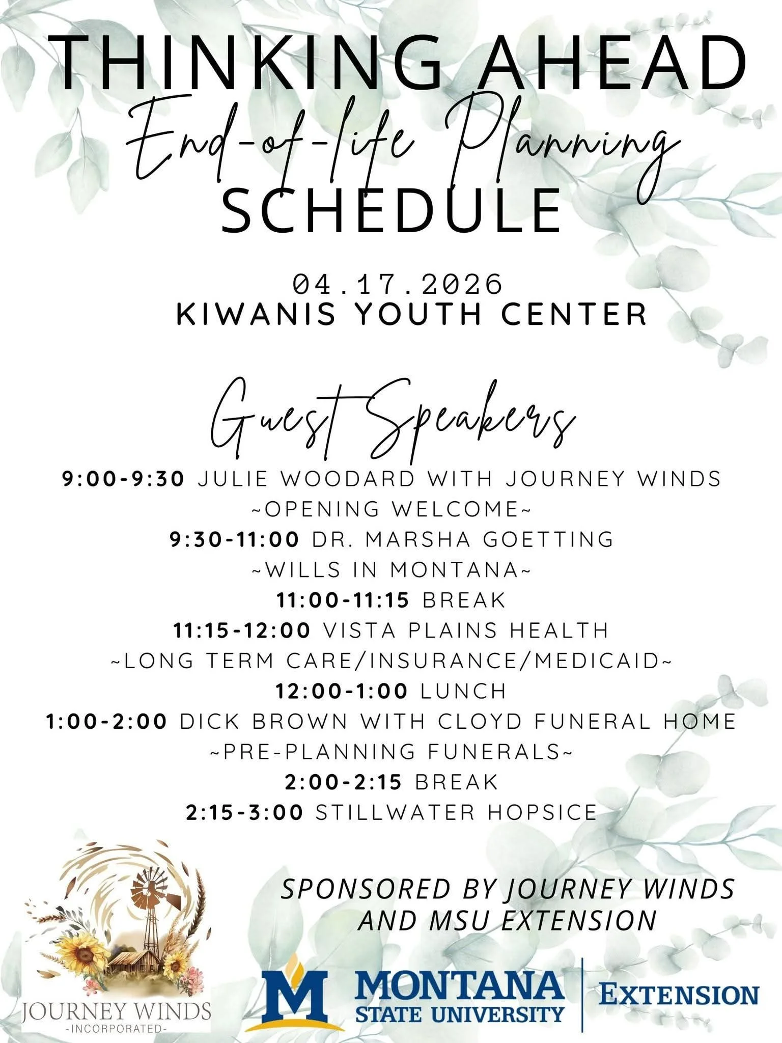 Journey Winds Inc - End of Life Planning