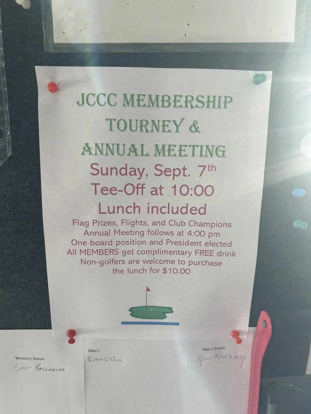 Jawbone Creek Country Club Membership Tournament & Annual Meeting