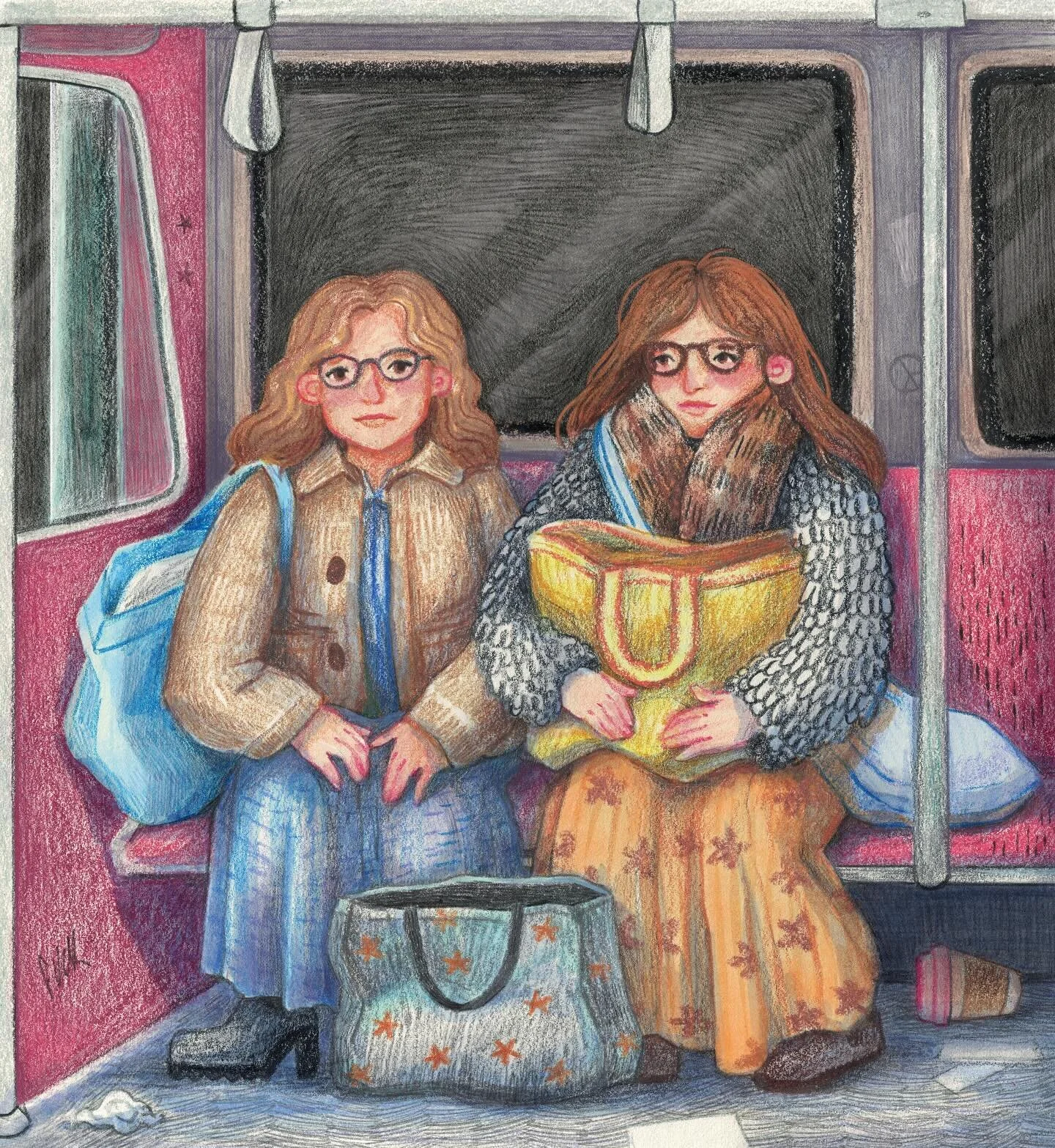 POV: it&rsquo;s a Thursday at 12pm and you&rsquo;re sitting across from me and @wizzardboi buried in bags headed to value village 
.
Also I immediately bought another skirt right afterwards bc technically that doesn&rsquo;t count since I just cleared