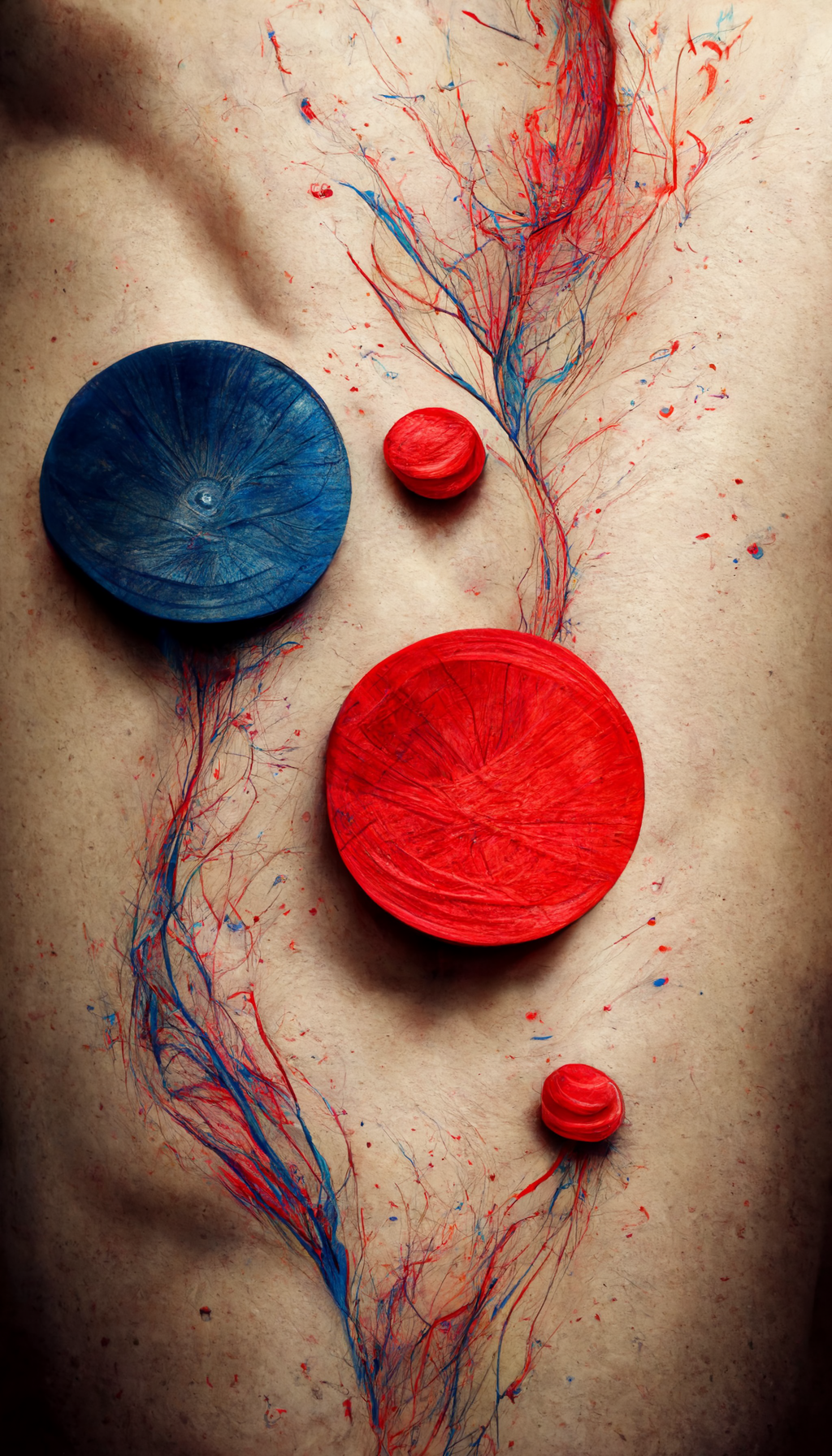  healing the body with little red and blue discs —ar 9:16 