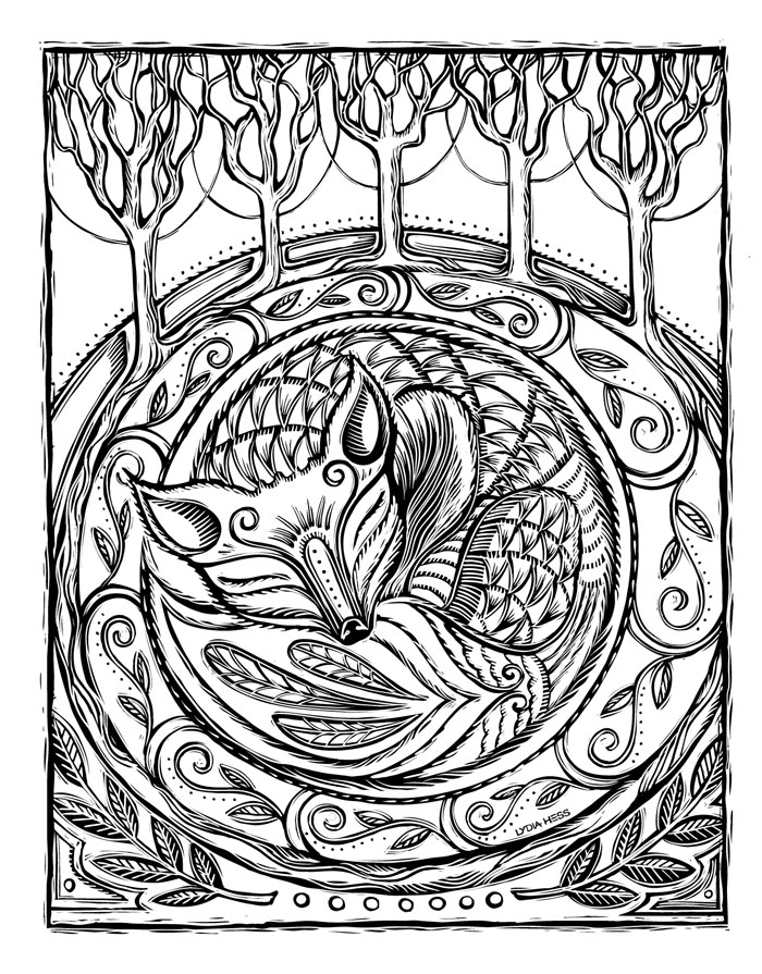 Download Sacred Animals Coloring book — Lydia Hess Illustration ...