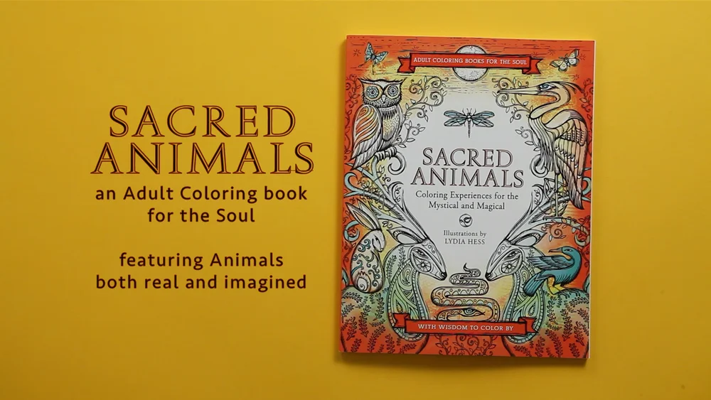 Download Sacred Animals Coloring Book Lydia Hess Illustration Design