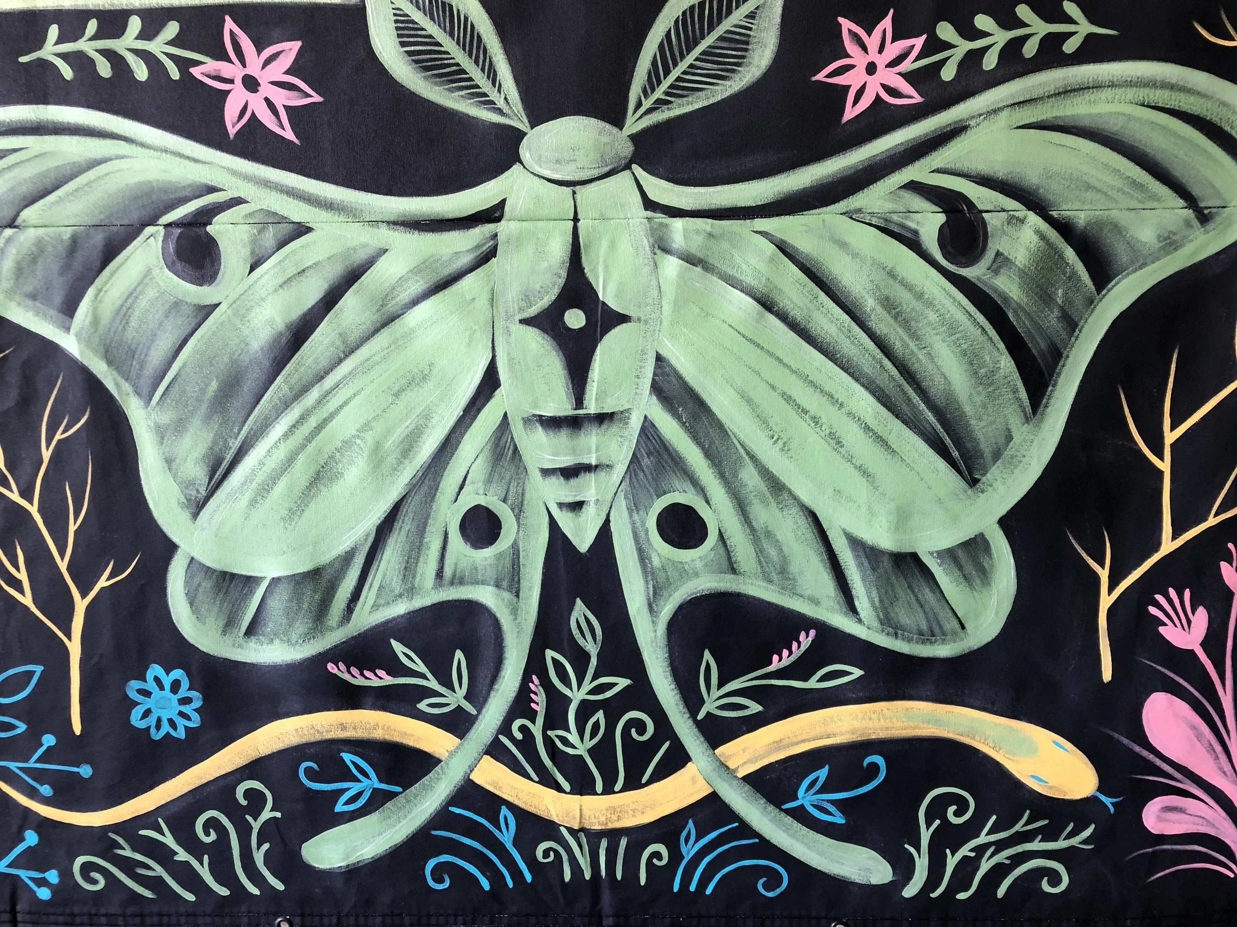 Detail from The Entertainment Camp Mural