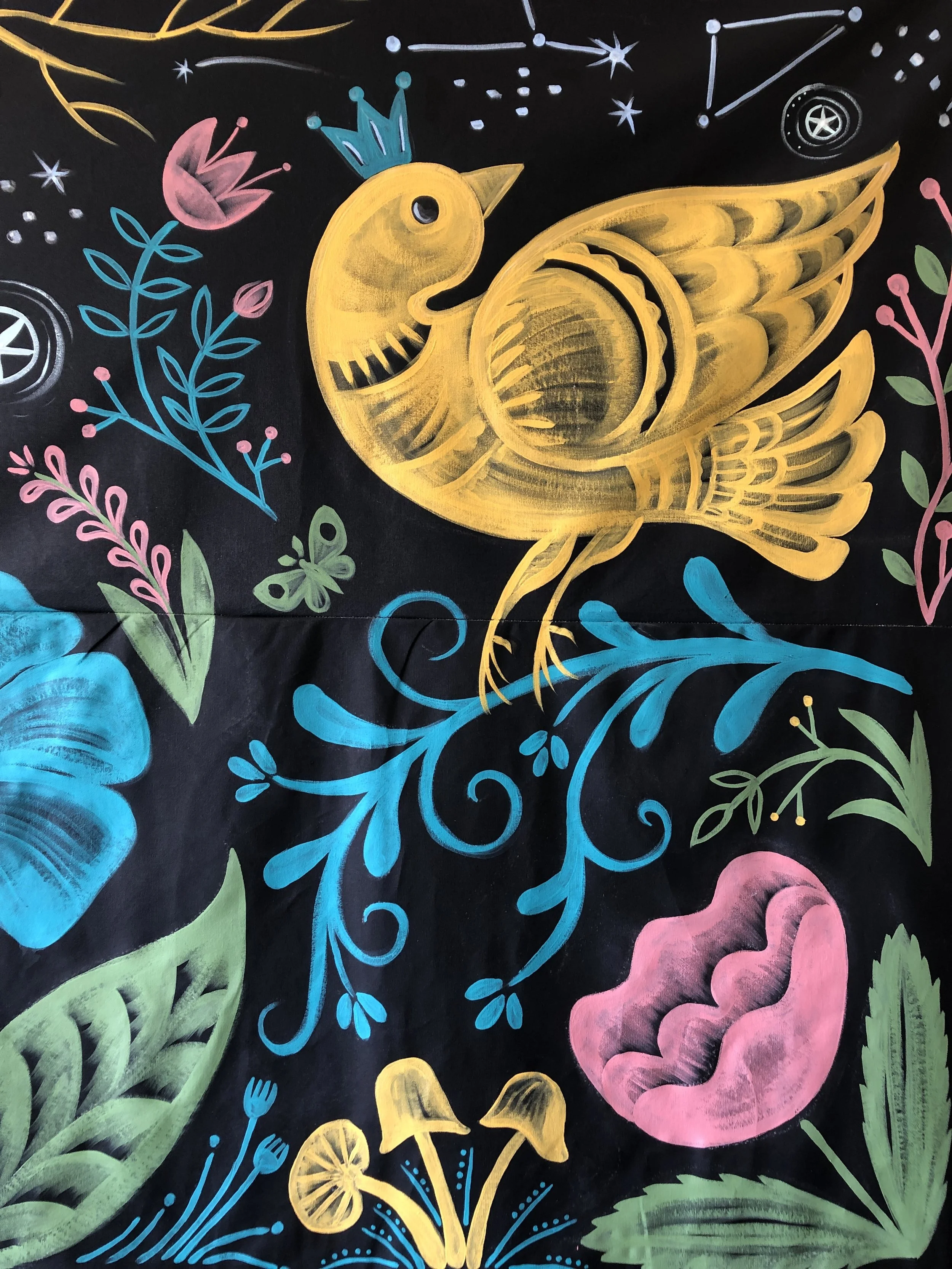 Detail from The Entertainment Camp Mural