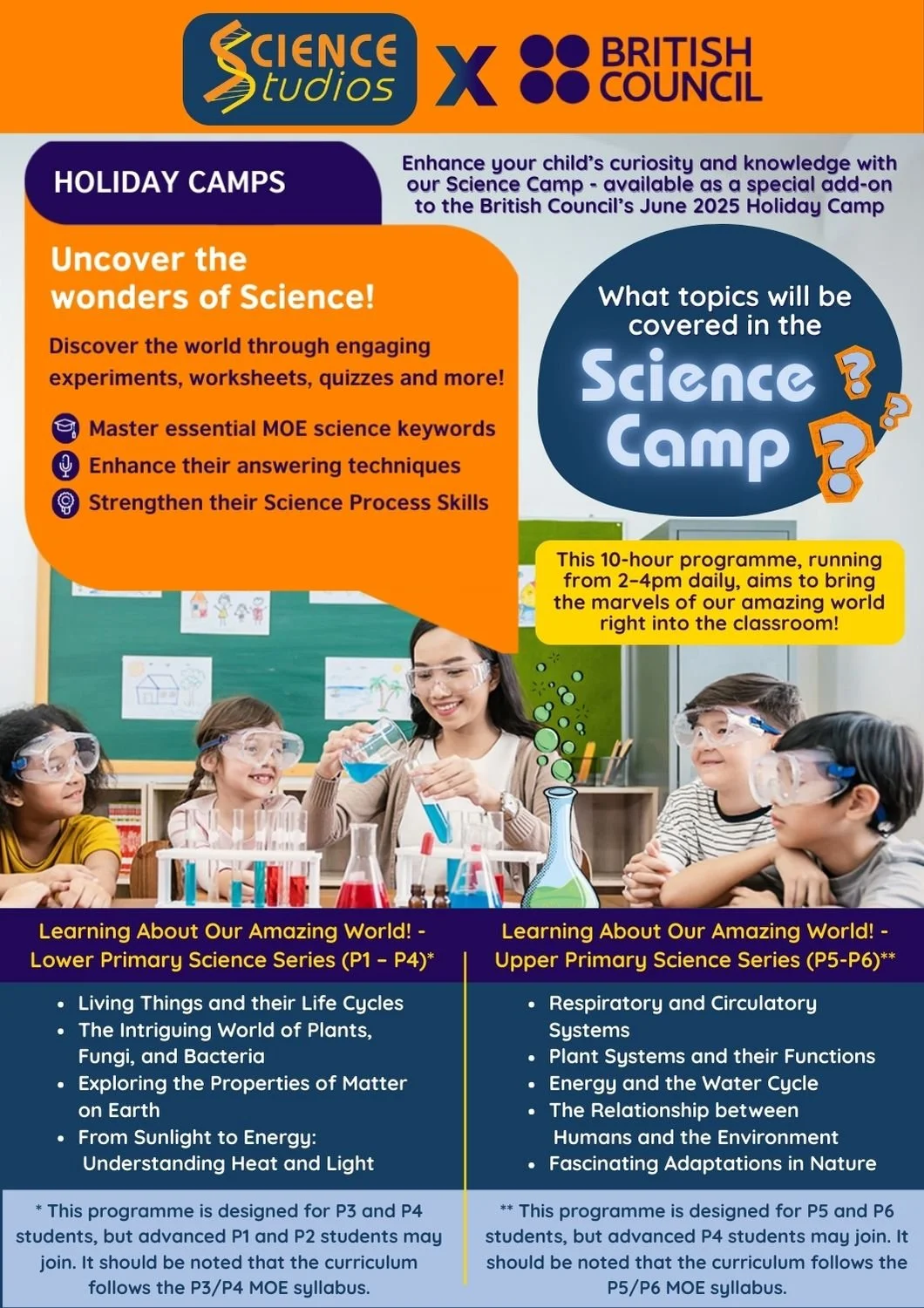 Science Studio Science June Holiday Programmes — Science Studios Learning Centre ...