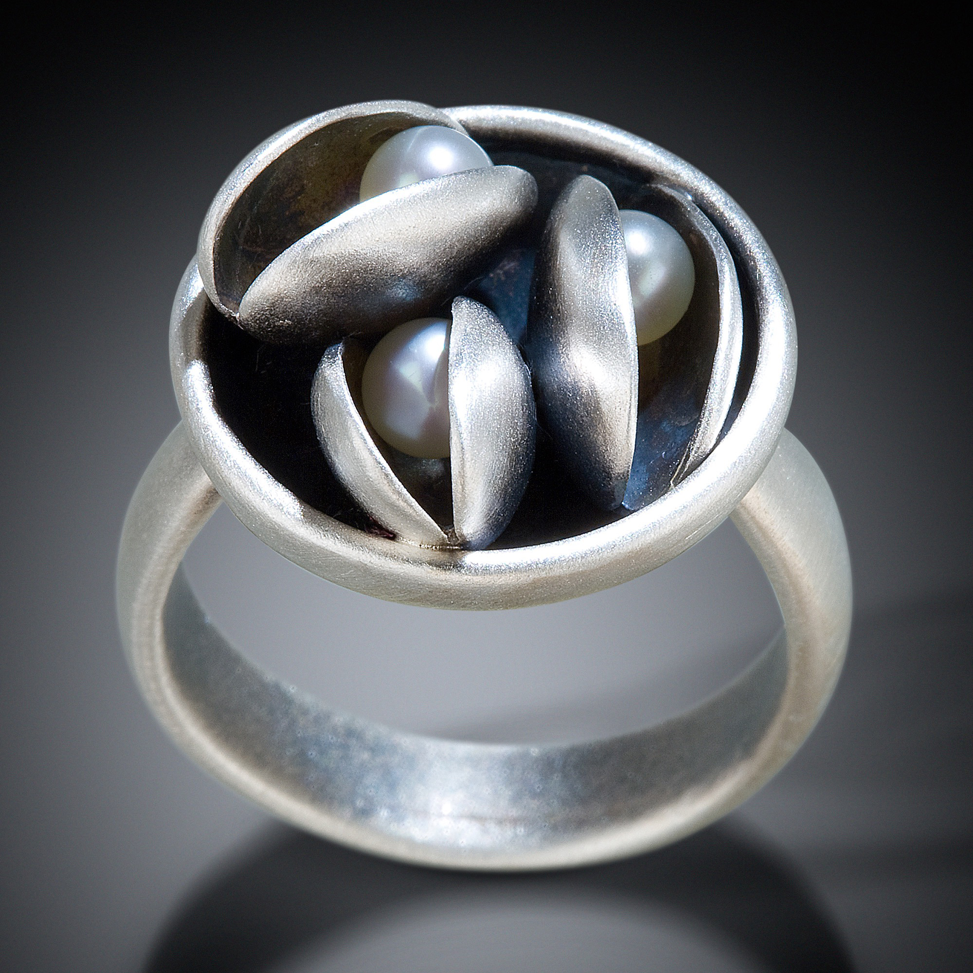When I moved to Ipswich, so many people asked me why I didn’t have any clam inspired jewelry…so I came out with this “bowl of clams” ring as an homage to the Ipswich Clam!