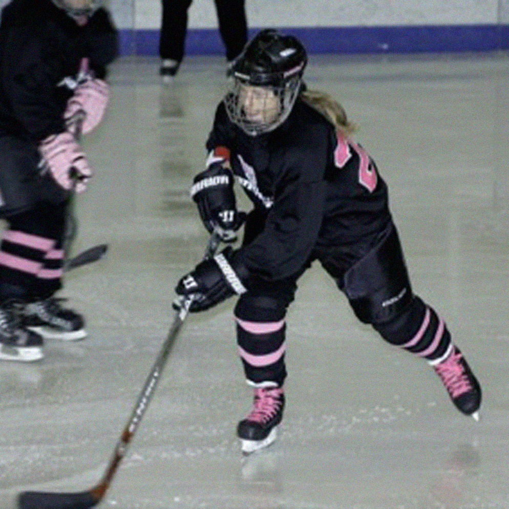 Betsy plays defense on the Northshore Panthers