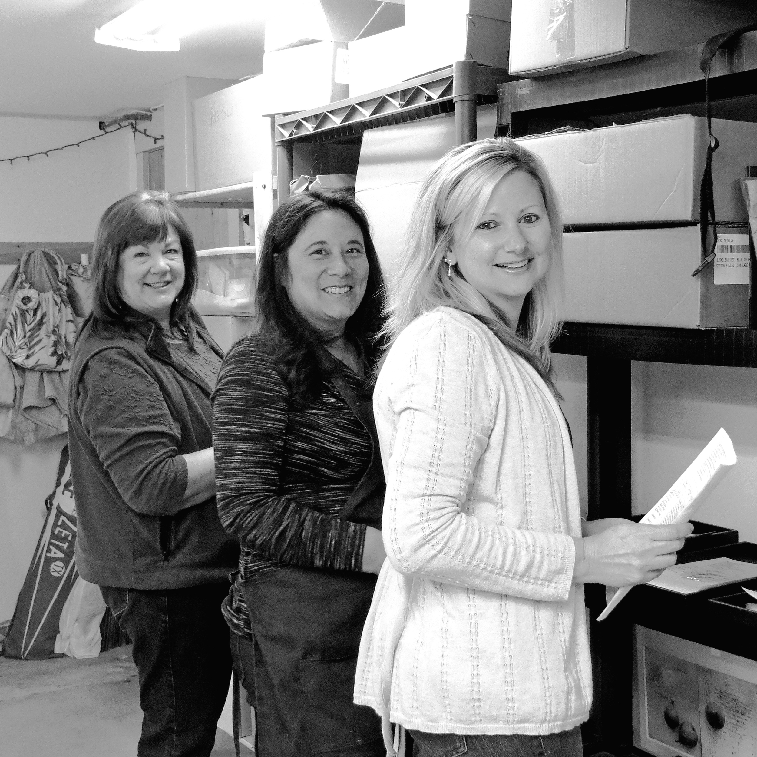 Betsy owes much of her success to her team. Jo-Ann, Kim and Donna (left to right). 