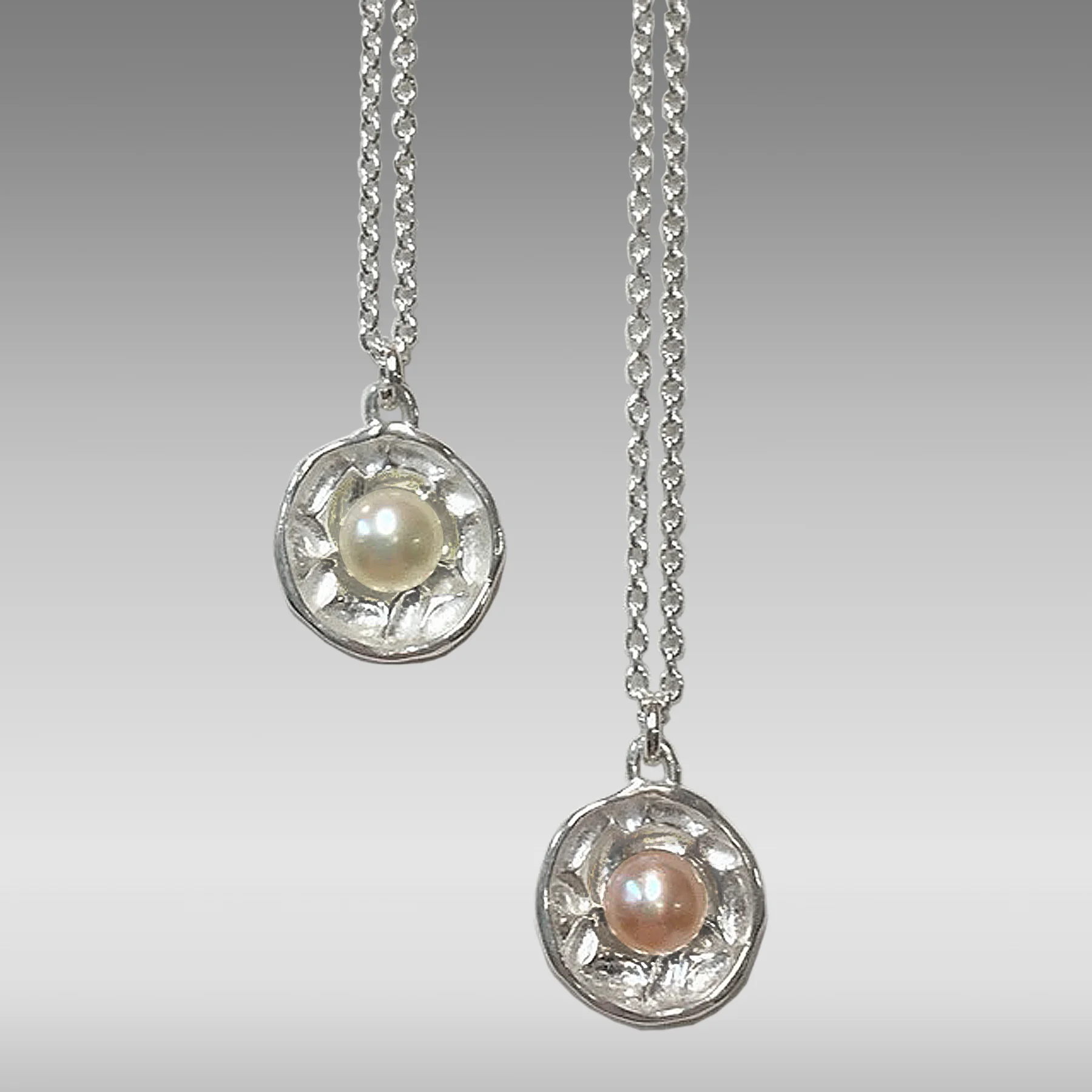 Tile Mosaic Pendants with Freshwater Pearl