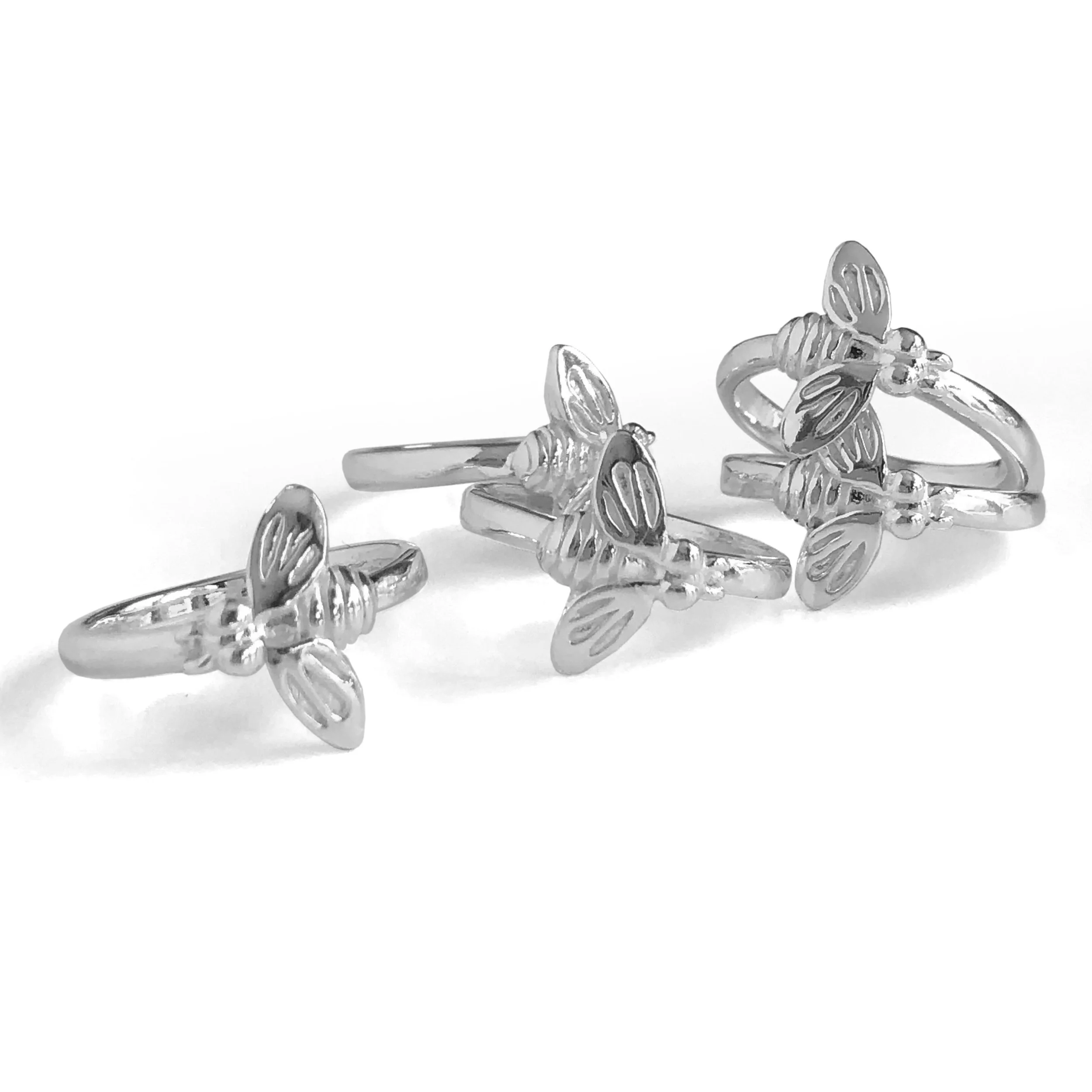 Bee Ring Sterling Silver Betsy Frost Design
