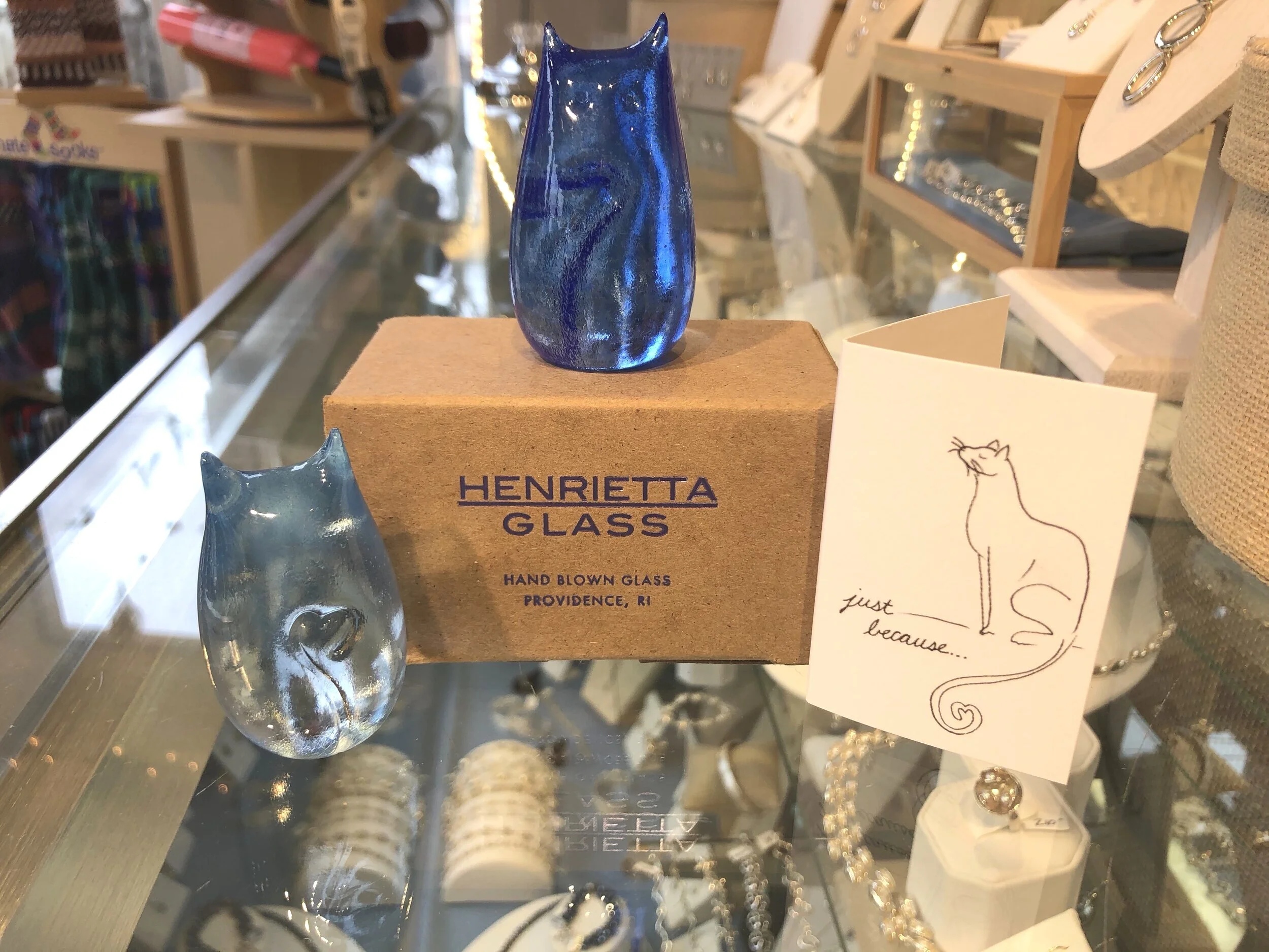 Henrietta glass Love Cats