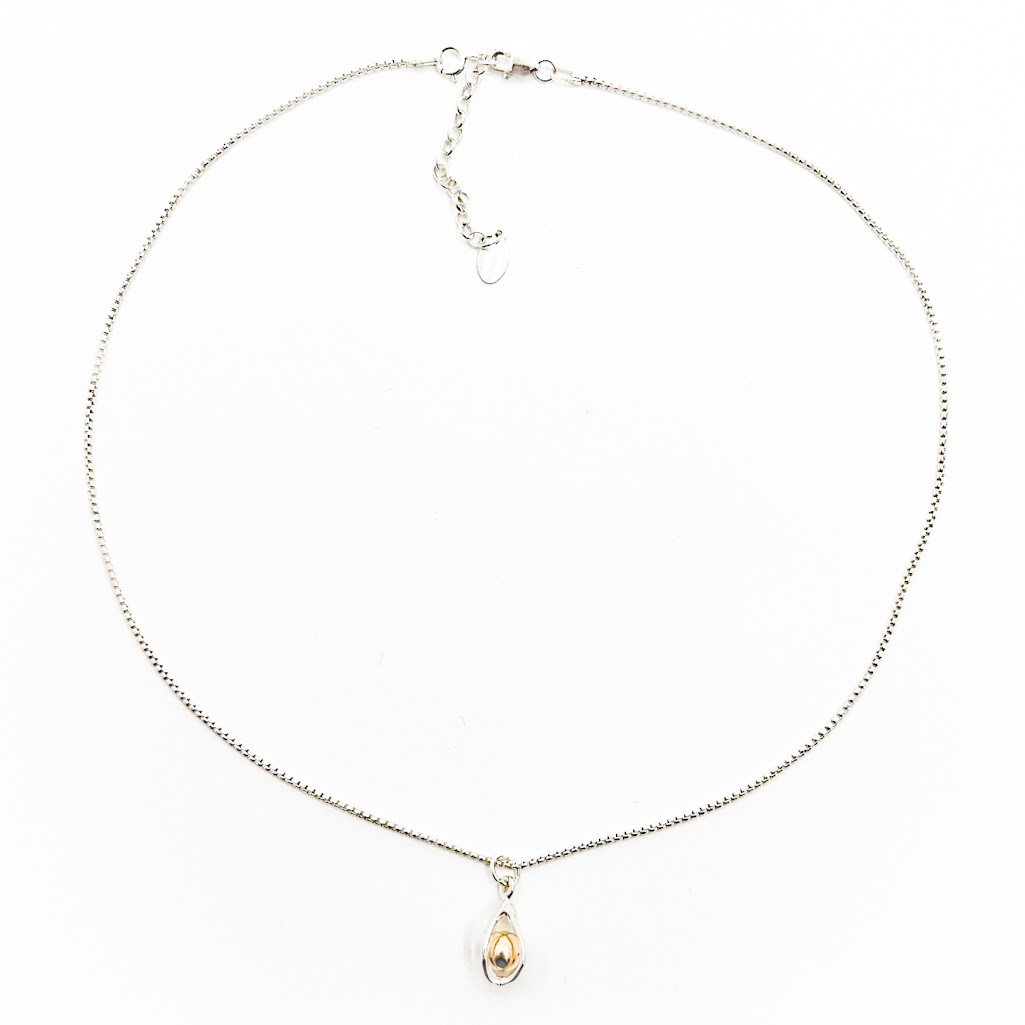 Thank you to @raifordgallery in Roswell, Georgia for the shout out! We wholesale some of our jewely collections to this lovely business! This is a round cage design with gold filled ball. 
They featured us in their latest eblast: &quot;Betsy is one o