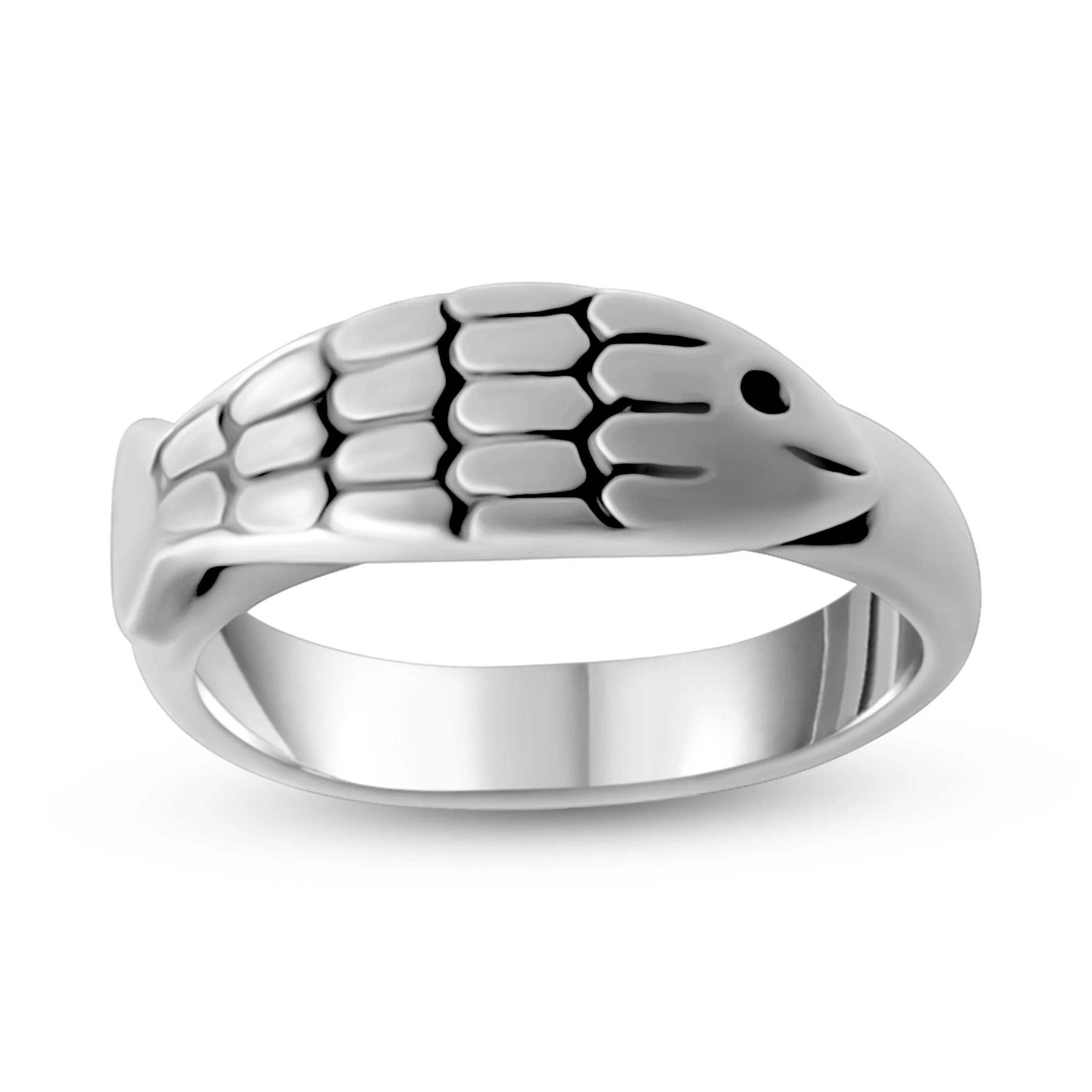 Oxidized Salmon Fish Ring by Betsy Frost Design