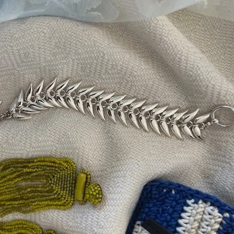 Vine Bracelet, Sterling Silver by Betsy Frost Design