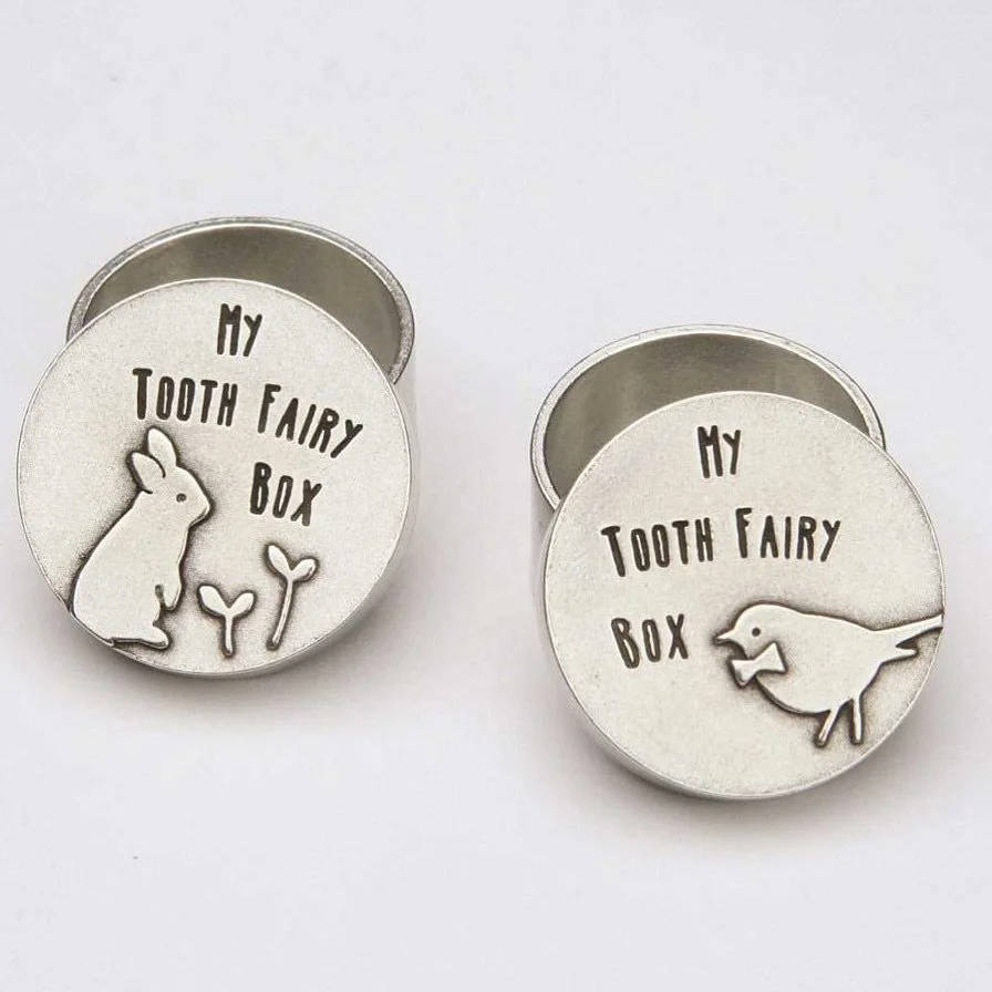 Could anything be cuter than these wee little Tooth Fairy boxes by @beehivehandmade.  Kids will love having their very own Tooth Fairy Box; making losing a tooth an occasion to look forward to! Featuring an adorable rabbit or bird, each box is perfec