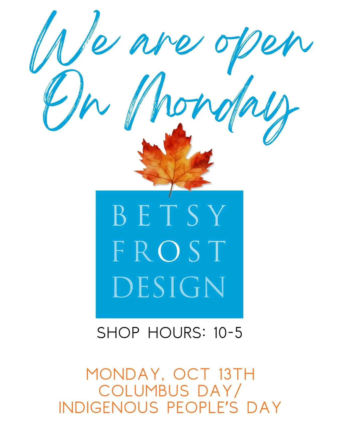 We are OPEN on Monday! Rainy days ☔️ and shopping go together. 🛍️ We&rsquo;ve got new Fall finds, some pre-holiday stocking stuffer ideas, Fall bling, accessories, and clothing &mdash;while stocking the shelves with all occasion gifts. 🎁 Sunday Hou