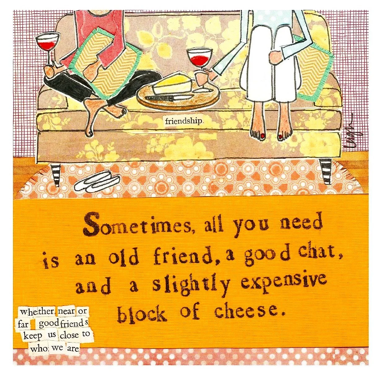 Whether near or far, good friends keep us close to who we are.  Restocked with greeting cards and these new cards by @calypsocards. Open on Sunday 11:30-3:30!