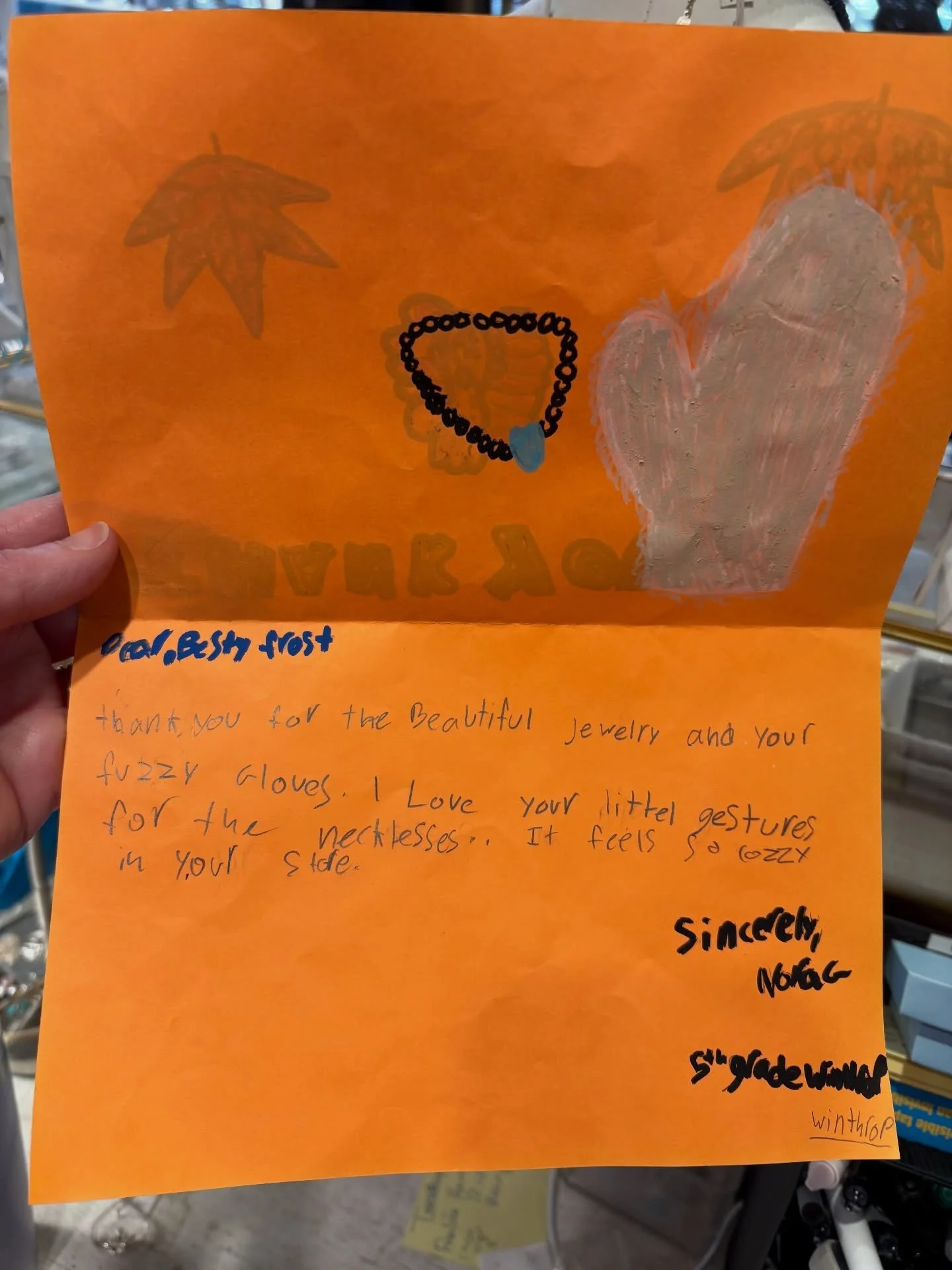 Today Mr. Archung&rsquo;s 5th grade class from the Winthrop School stopped by to deliver a special handmade Thanksgiving card to us&mdash; and it absolutely made our day! 🍁🧡

Thank you to all the thoughtful students (and teachers) for spreading big