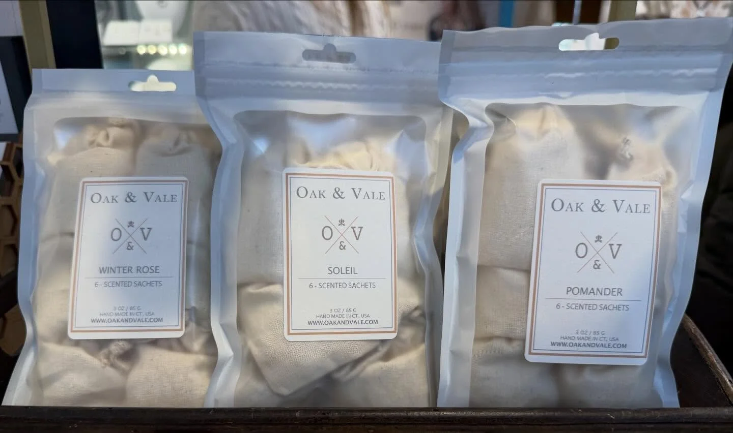 If you are reorganizing or cleaning out closets/drawers, it&rsquo;s a great time to add these beautifully scented sachets to freshen up your bureau drawers, wardrobes, armoires or closets. By @oak_and_vale we just love these scents!
