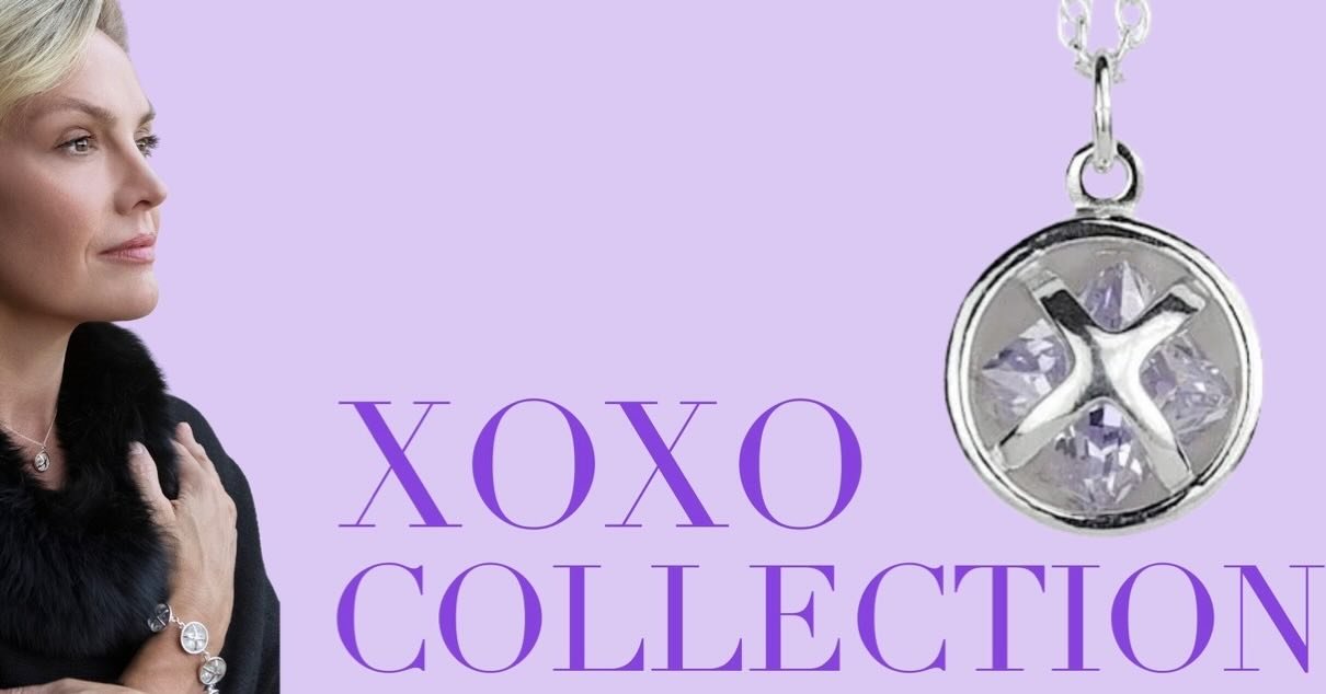 The lovely XOXO Collection! This pendant shown here perfect for Valentine&rsquo;s Day or February birthdays!