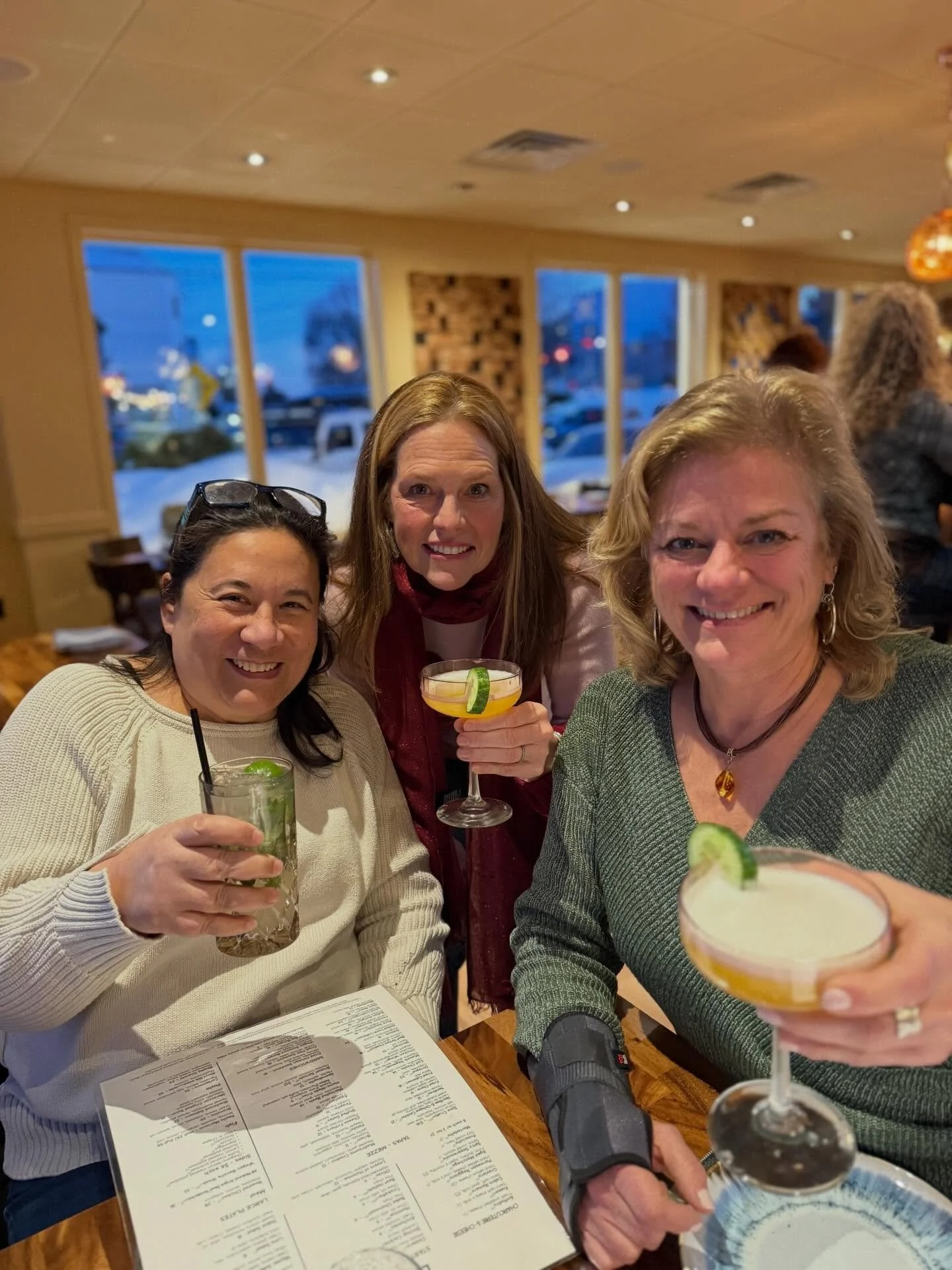The BFD Team celebrating Galentine&rsquo;s Day at @lunamarecuisine in Ipswich! 🩷 It&rsquo;s a true local &ldquo;escape&rdquo; to the Mediterranean 🌊 ☀️ 

If you haven&rsquo;t been yet &mdash; grab your gals, pals &amp; loves and GO! A must-try! 

D