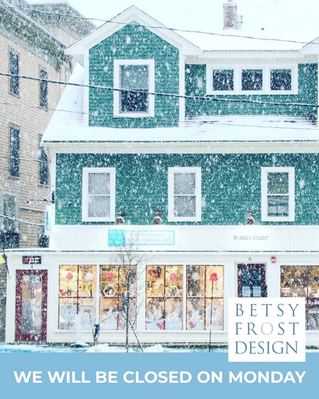 Due to the storm ❄️ and downtown parking we will be closed at the shop on Monday. We will keep you posted here on any further updates. Be safe and warm, everyone!