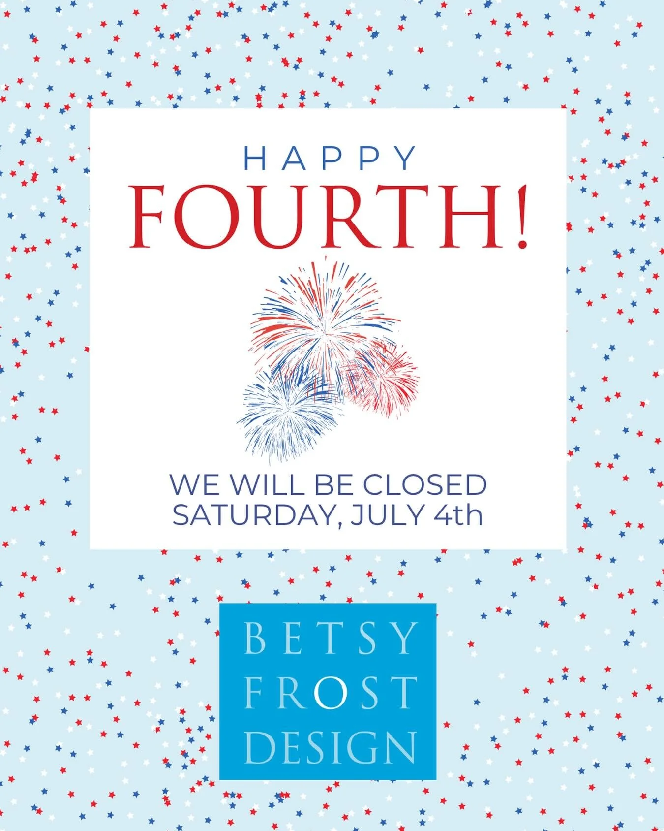 We want to wish you a safe and Happy 4th! 🇺🇸🎆 Here&rsquo;s our holiday weekend hours: We will be CLOSED at the shop on Saturday, July 4th. However, we will be OPEN at the shop on Friday 10am to 6pm and Sunday 11:30am to 3:30pm. #happy4thofjuly 🇺?