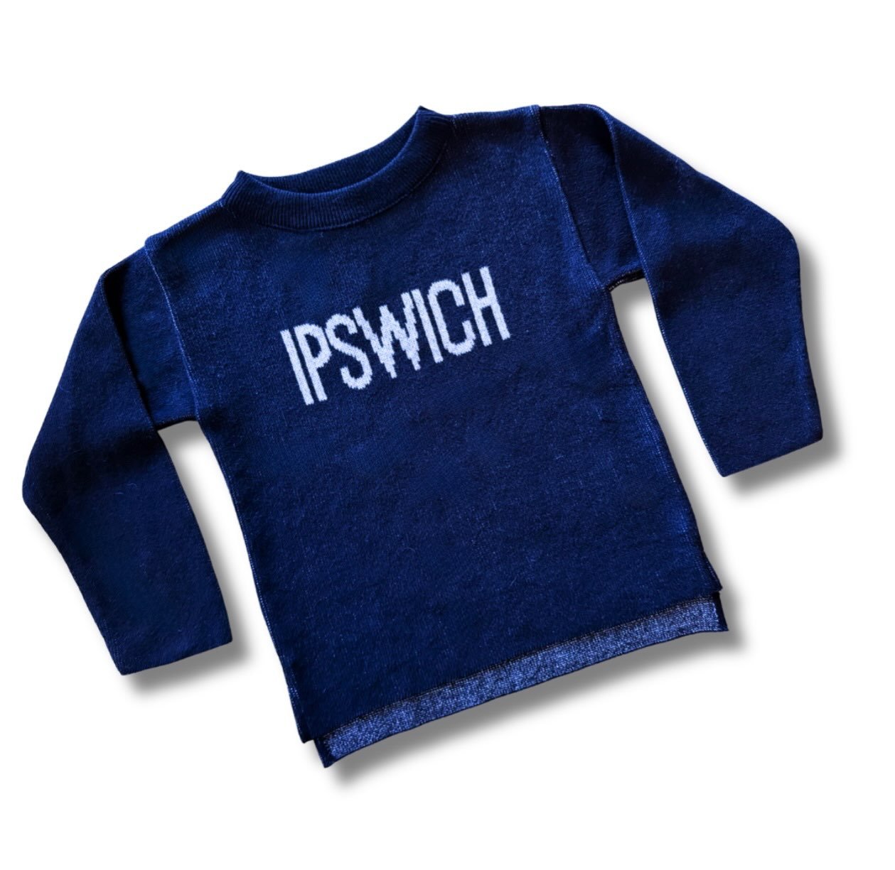 Just added to our website! Also in the shop! 
Ipswich Themed Sweaters For Kids. 
For your little one in hometown Ipswich style with these adorable Ipswich sweaters in Navy by Town Pride. Soft, cozy, and perfect for cool beach mornings, family outings