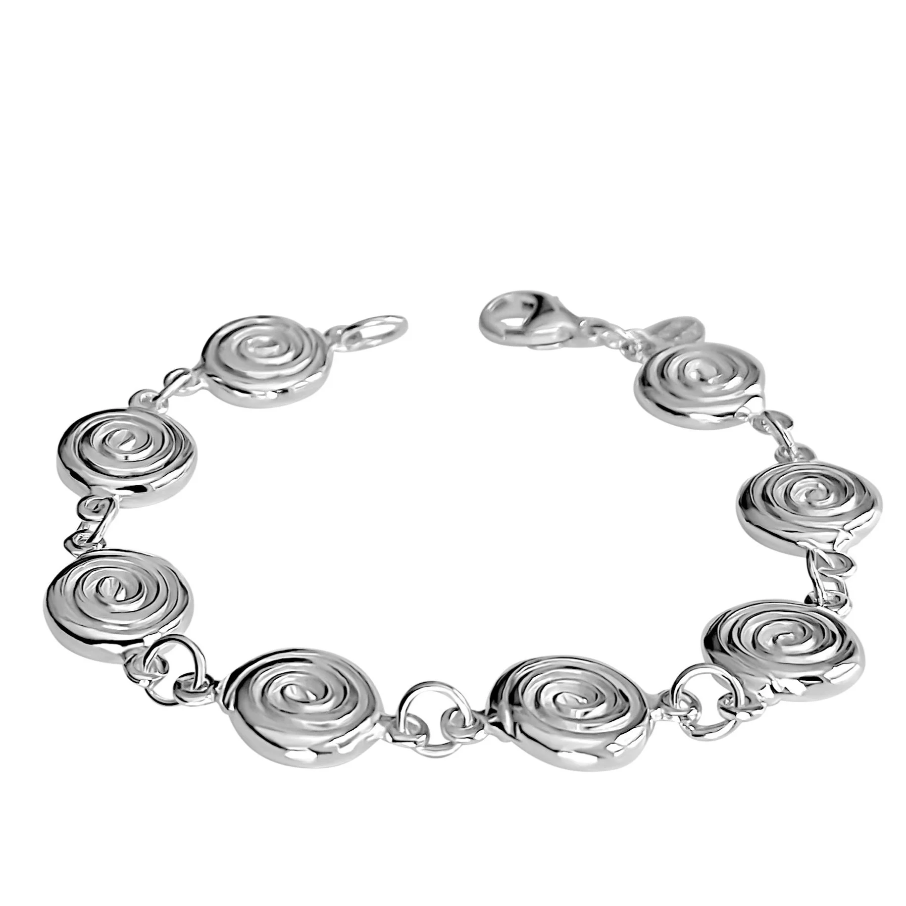 Sterling Silver Spiral Bracelet