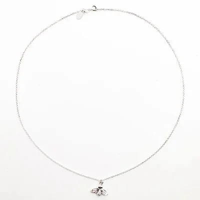 Sterling Silver Bee Happy Pendant