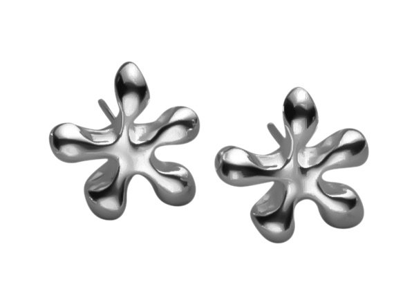 Sterling Silver JACKS Inspired Post Earrings