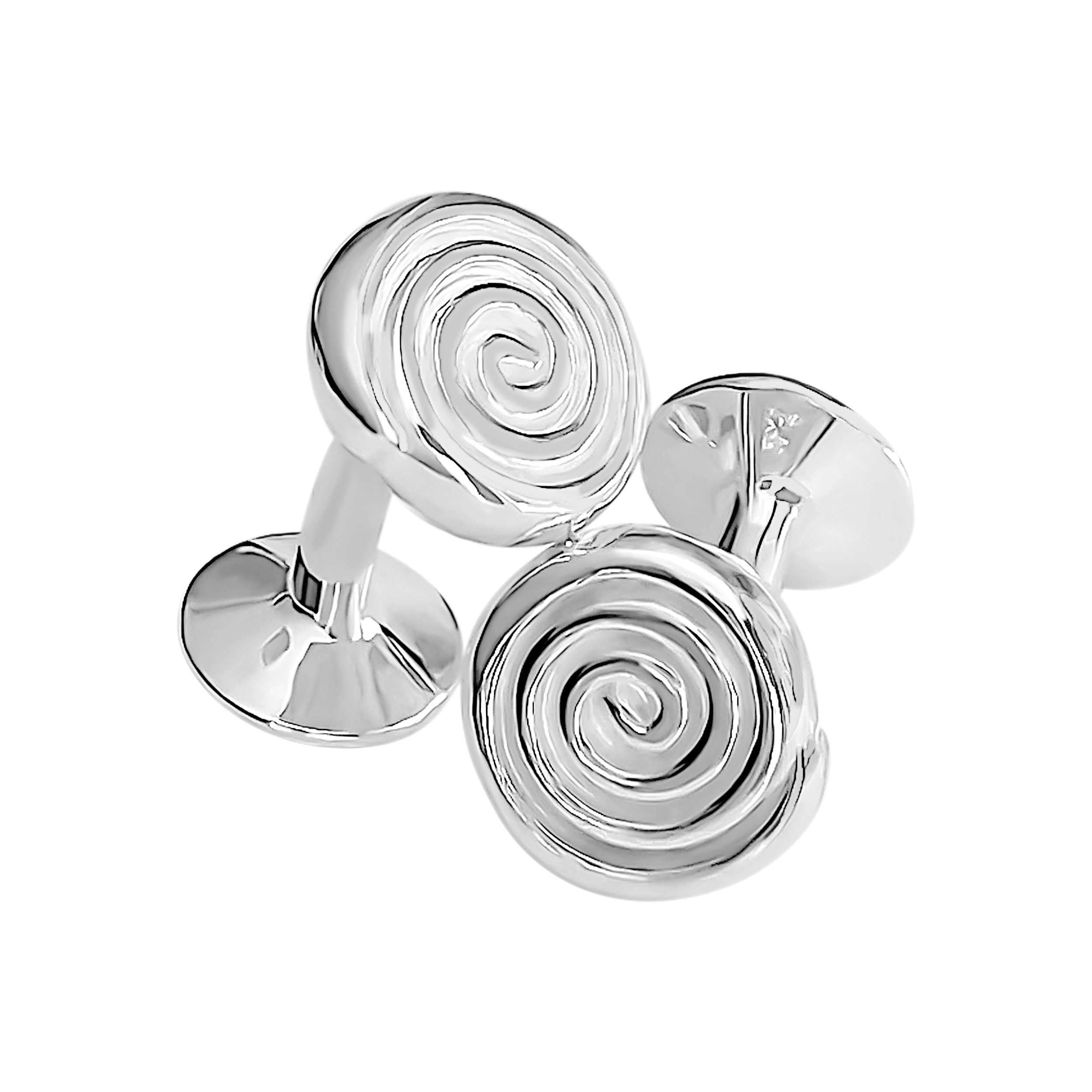 Spiral Cuff Links and Button Studs