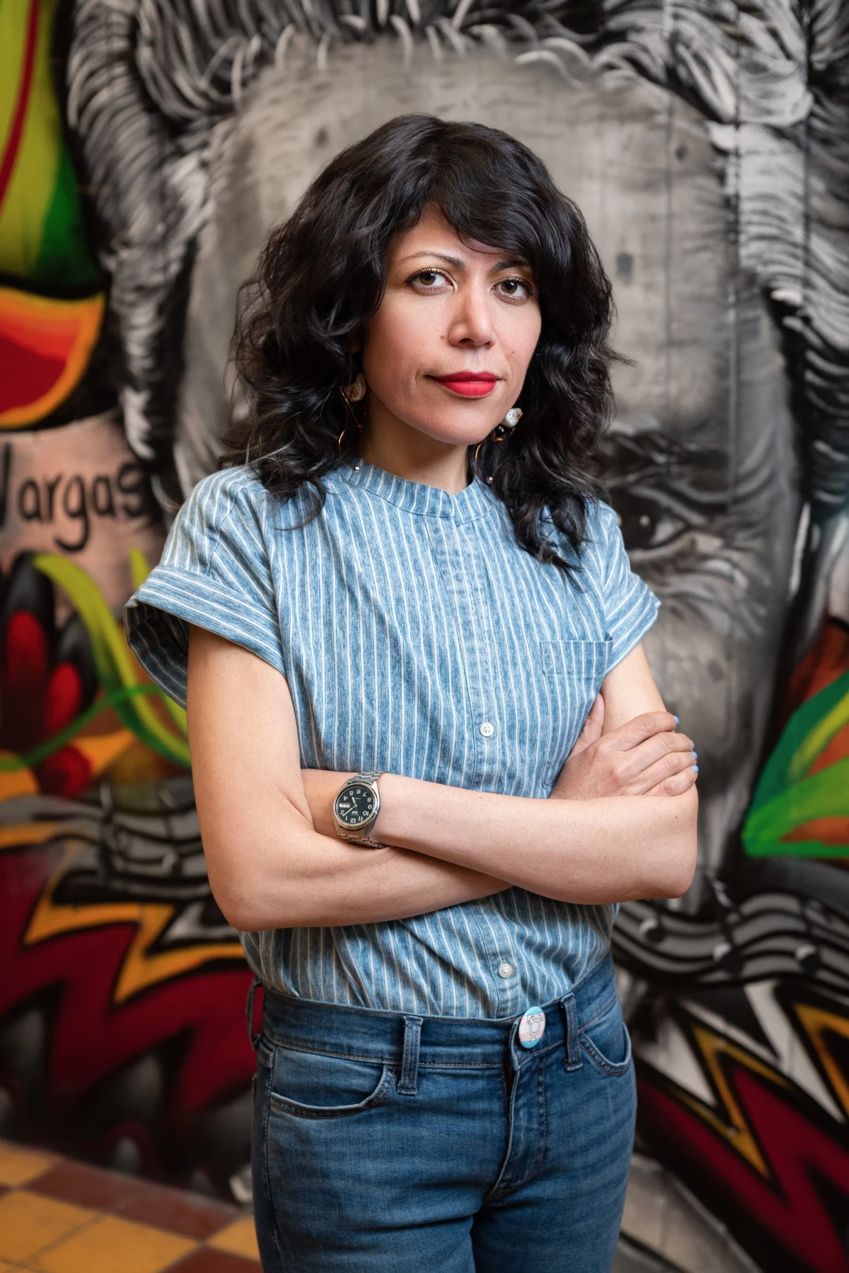 Sayak Valencia - Portrait at Pasaje Rodríguez, Tijuana