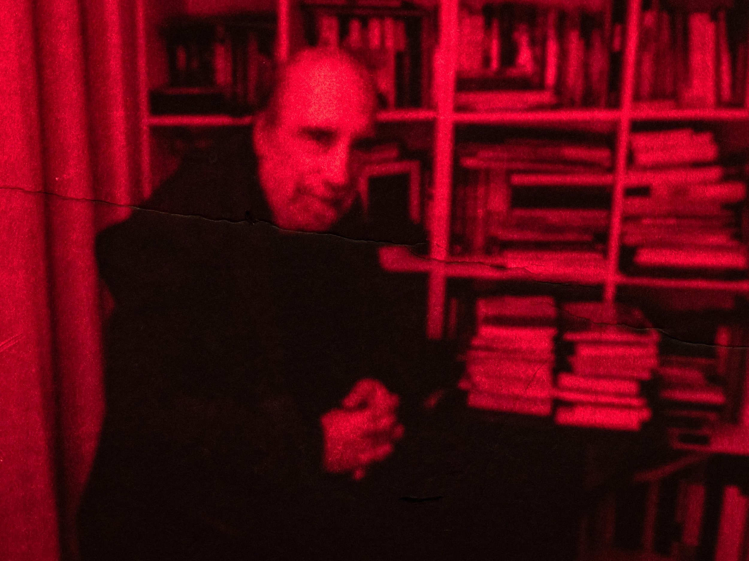 Raúl Zurita - At home in Santiago de Chile