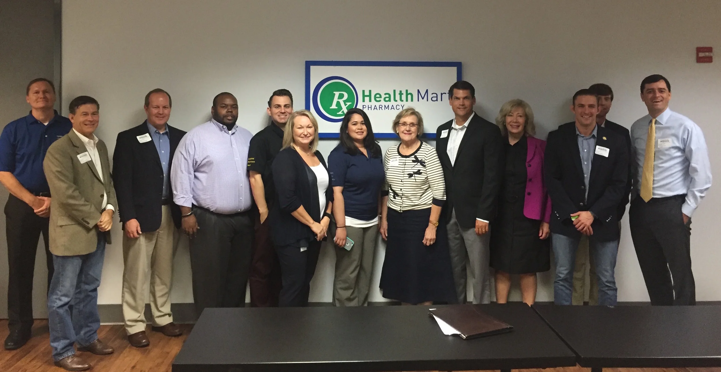 State representatives Brett Harrell (R-snellville), buzz brockway (R-lawrenceville), Sharon Cooper (R-Marietta), Geoff Duncan (R-cumming), Valerie Clark (R-lawrenceville), and David Clark (R-buford) take a tour of the mckesson distribution center in duluth, georgia along with rep-elect scott Hilton and neil bitting from the office of governor nathan deal.