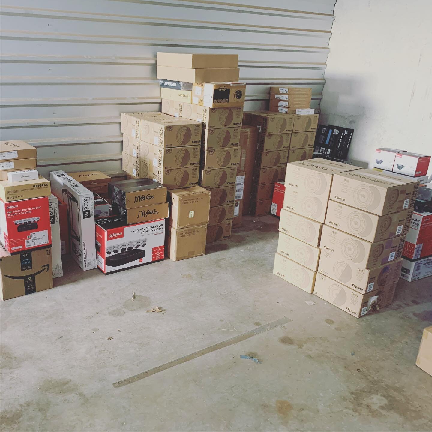 The jobs are stacking up! It has become important for us to stay on the front side of our projects with the supply chain issues. We are looking forward to a busy year. #audiovideo #securitysystems #camerasystem #sonos #alarmdotcom #klipsch #newconstr